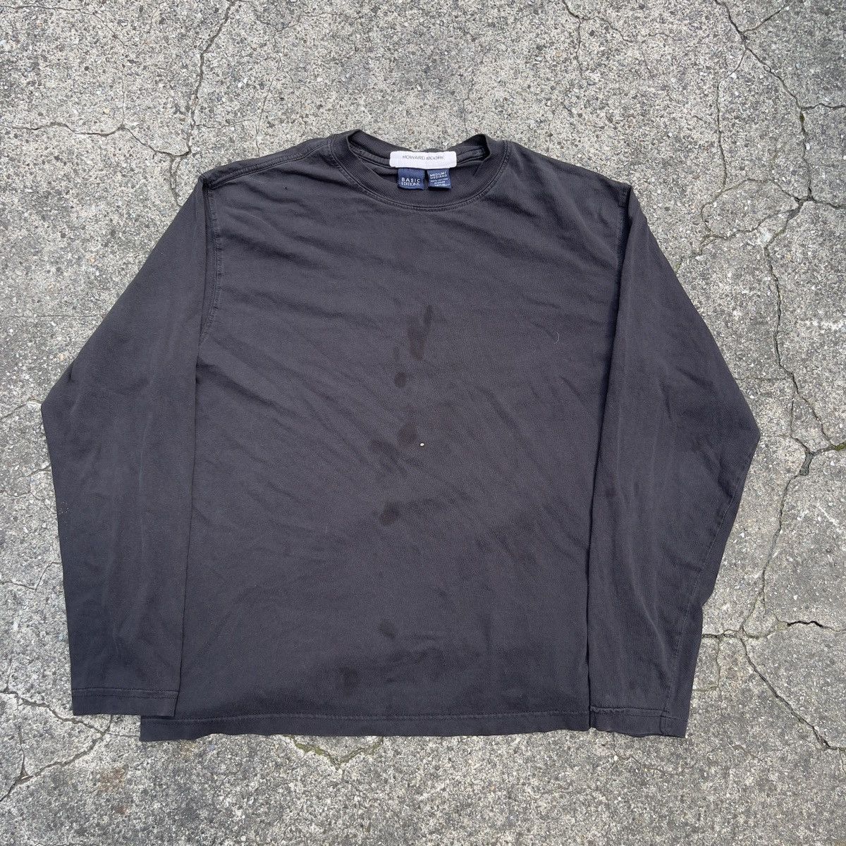 Vintage Vintage 90s Thrashed BASIC EDITION Long Sleeve Shirt Size US M / EU 48-50 / 2 - 1 Thumbnail