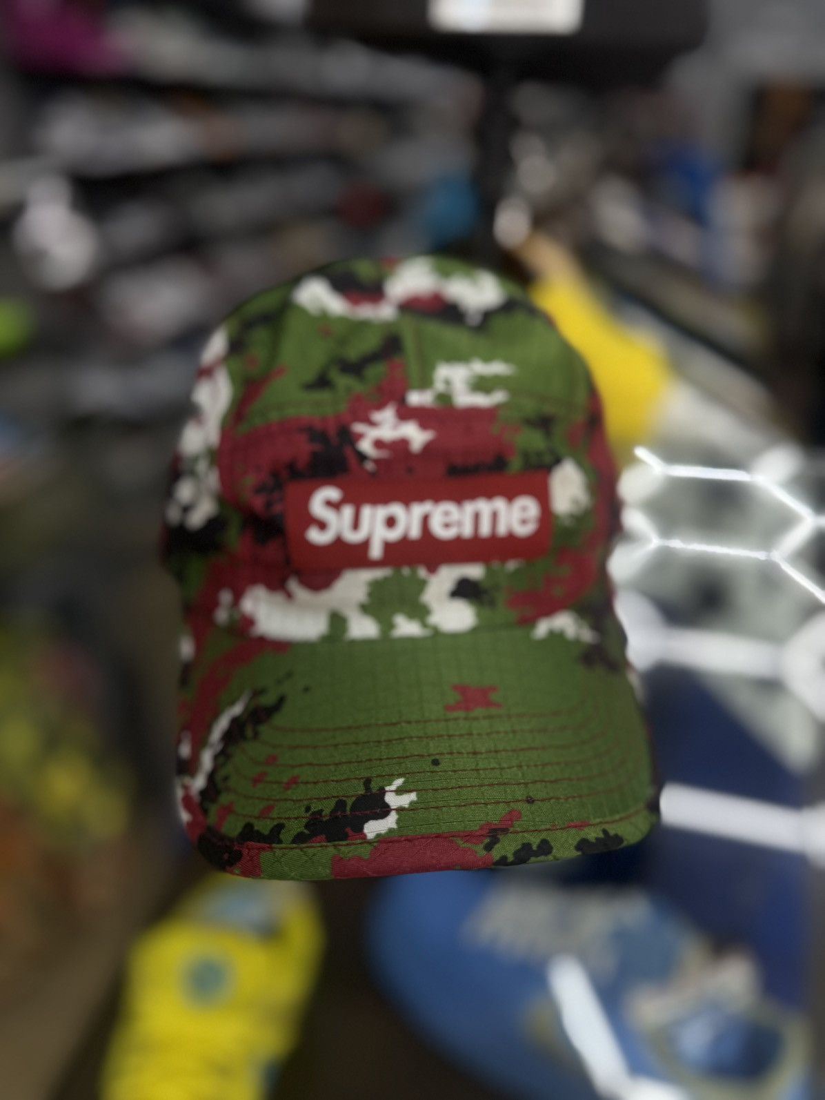 Supreme Supreme Green Camo FW21 Ripstop Hat 🧼 Size ONE SIZE - 2 Thumbnail