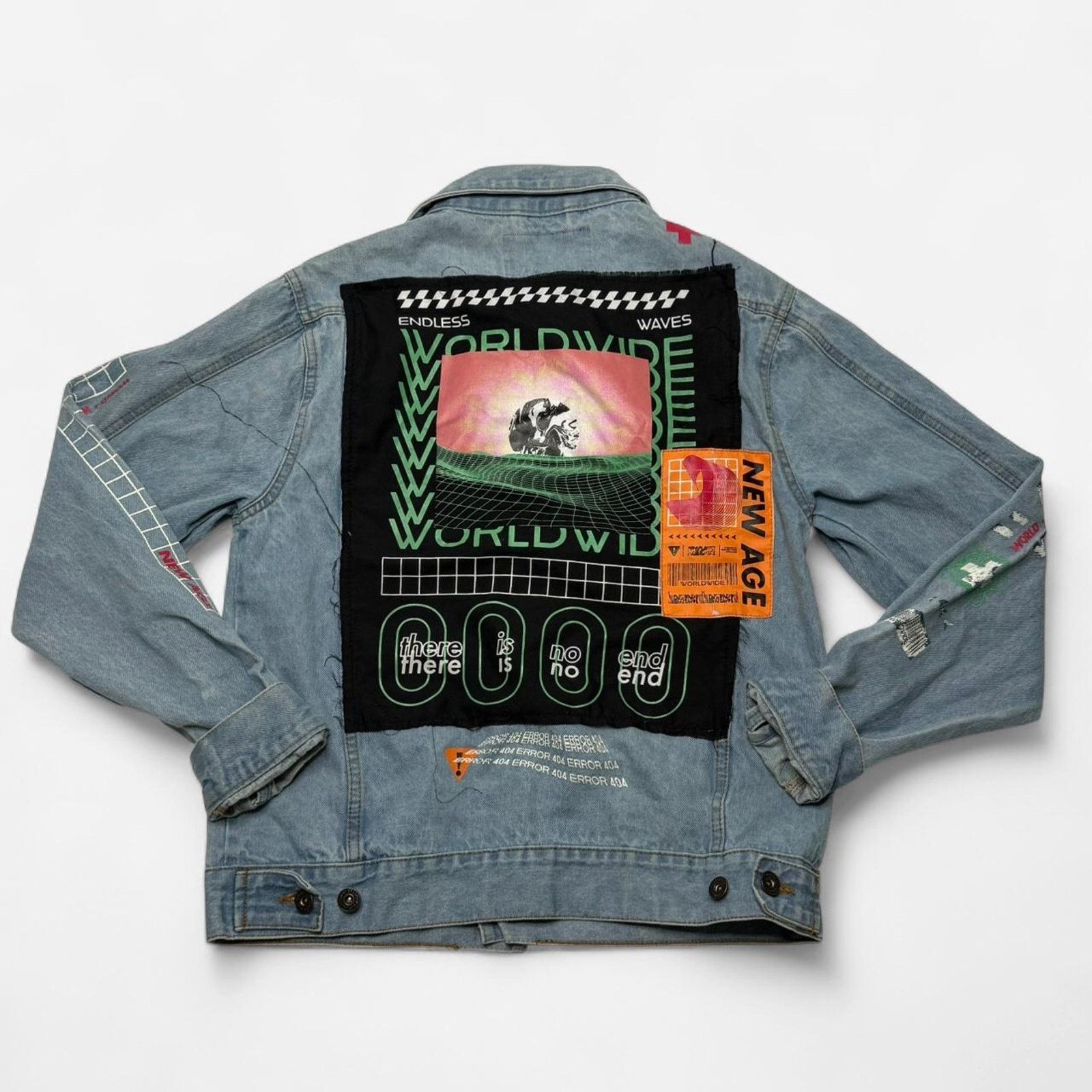 Brooklyn Cloth Brooklyn Cloth Graphic Denim Jacket Men’s Small Light Wash Size US S / EU 44-46 / 1 - 2 Thumbnail