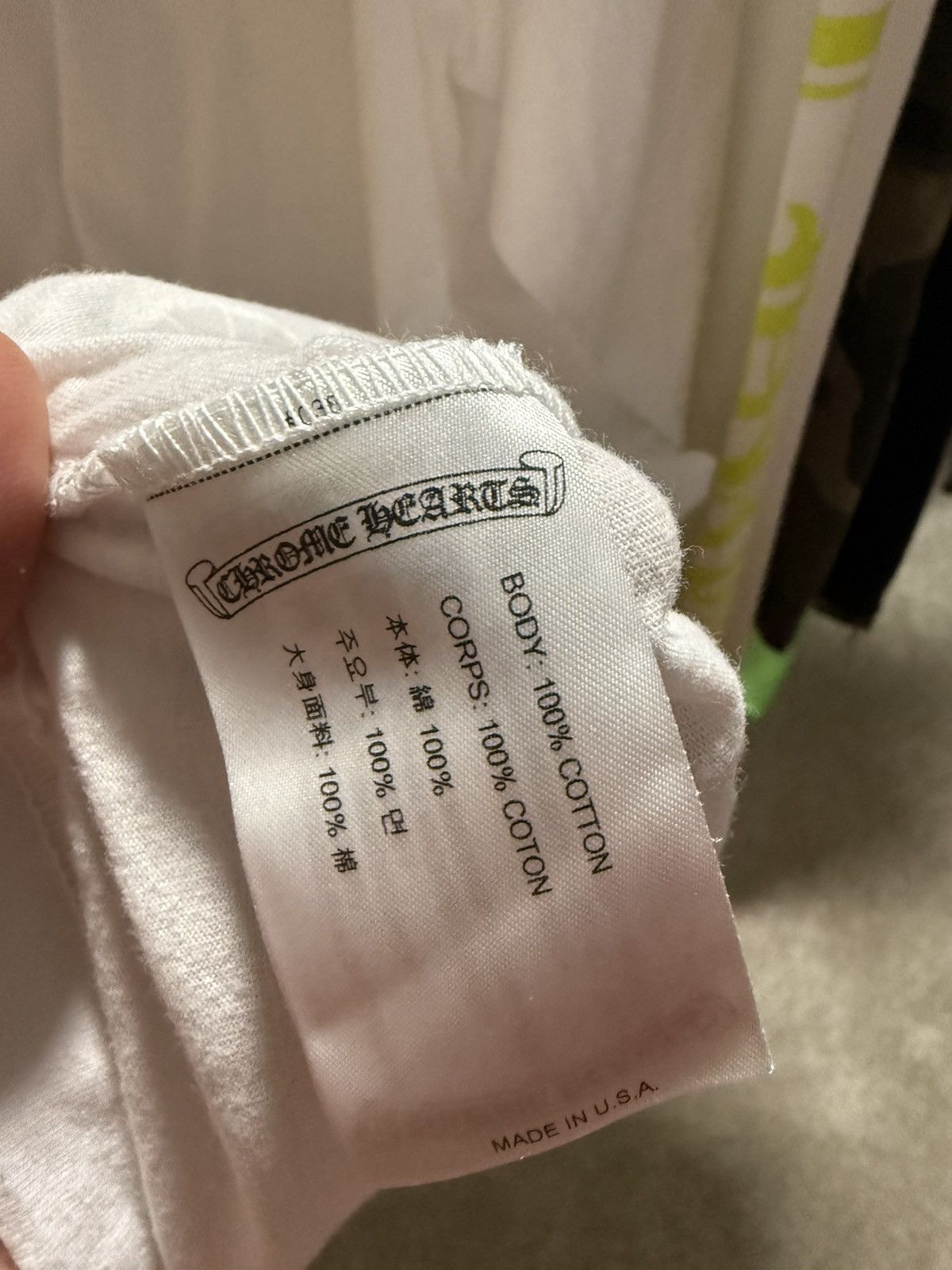 Chrome Hearts Chrome Hearts White/Acidic Green Longlseeve Size US L / EU 52-54 / 3 - 3 Thumbnail