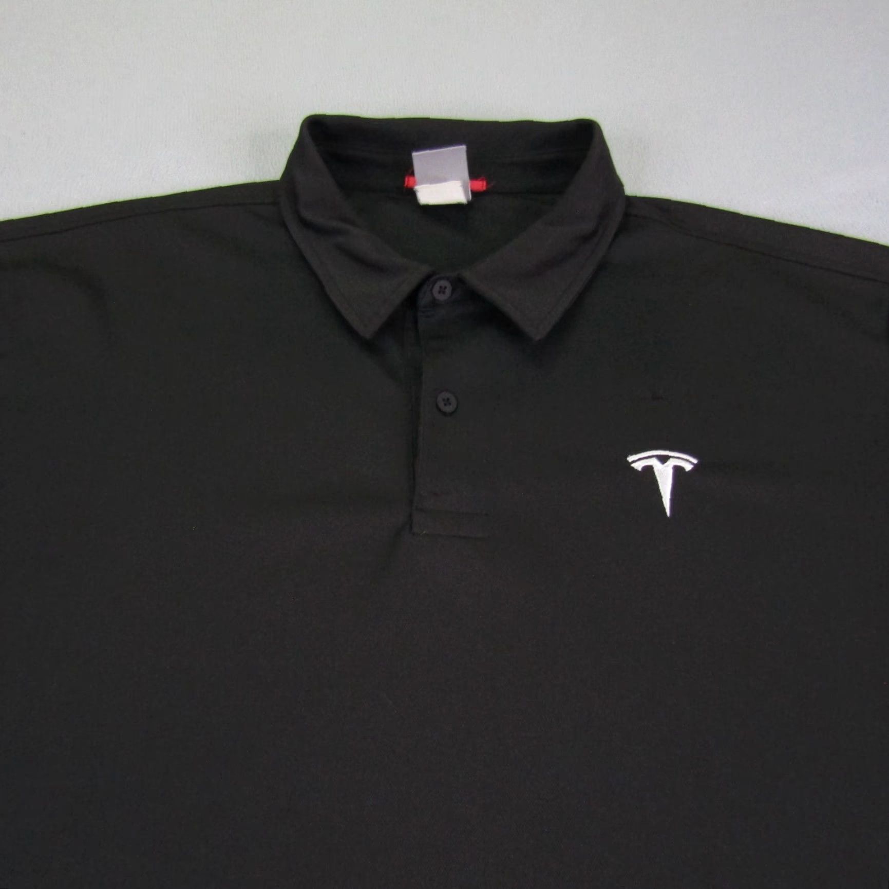 Vintage Tesla Polo Shirt Mens 2XL XXL Black Electric Car Short Sleeve Performance Golf Size US XXL / EU 58 / 5 - 2 Thumbnail