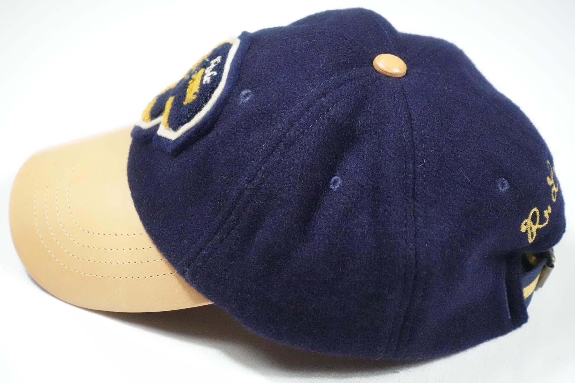 Polo Ralph Lauren Polo Ralph Lauren Cap Varsity Baseball Wool Leather P Wing Size ONE SIZE - 2 Thumbnail