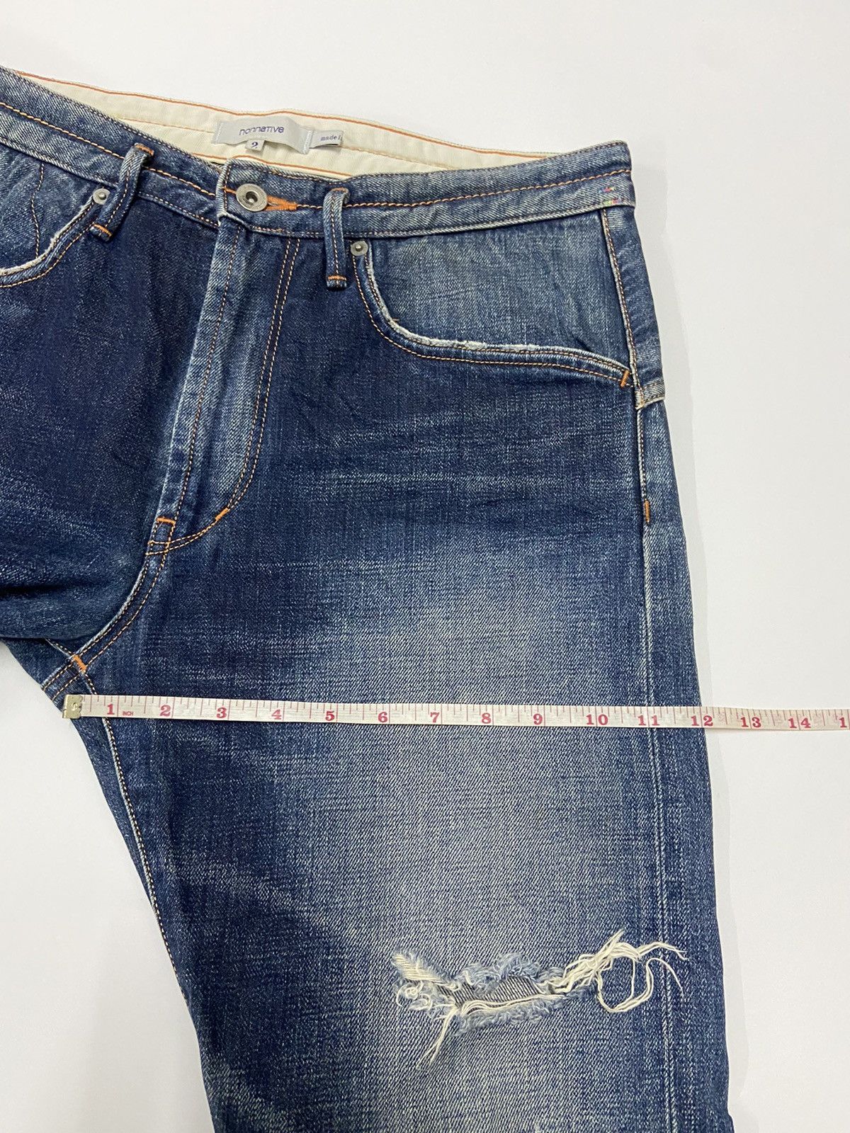 Japanese Brand × Nonnative NONNATIVE SELVEDGE DISTRESSED JEANS Size US 33 - 7 Thumbnail