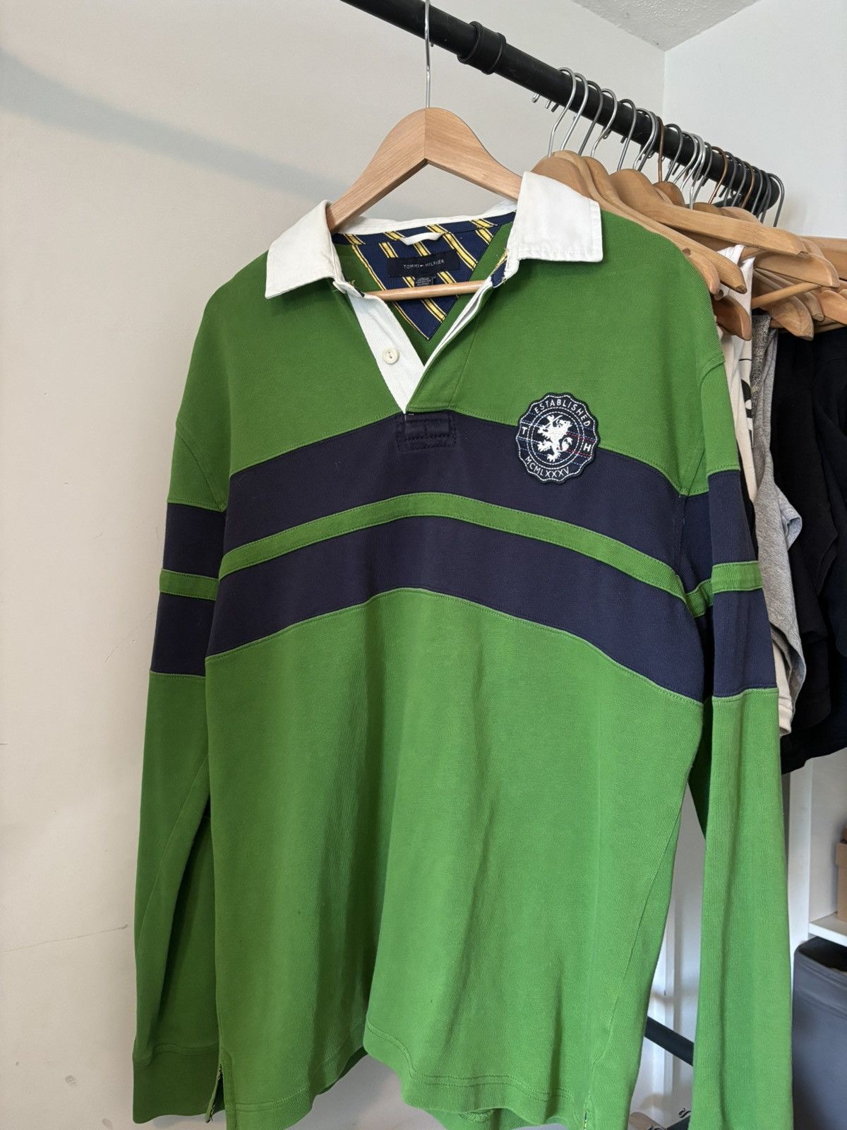 Tommy Hilfiger Longsleeve Tommy Hilfiger Rugby Polo Size US L / EU 52-54 / 3 - 1 Thumbnail
