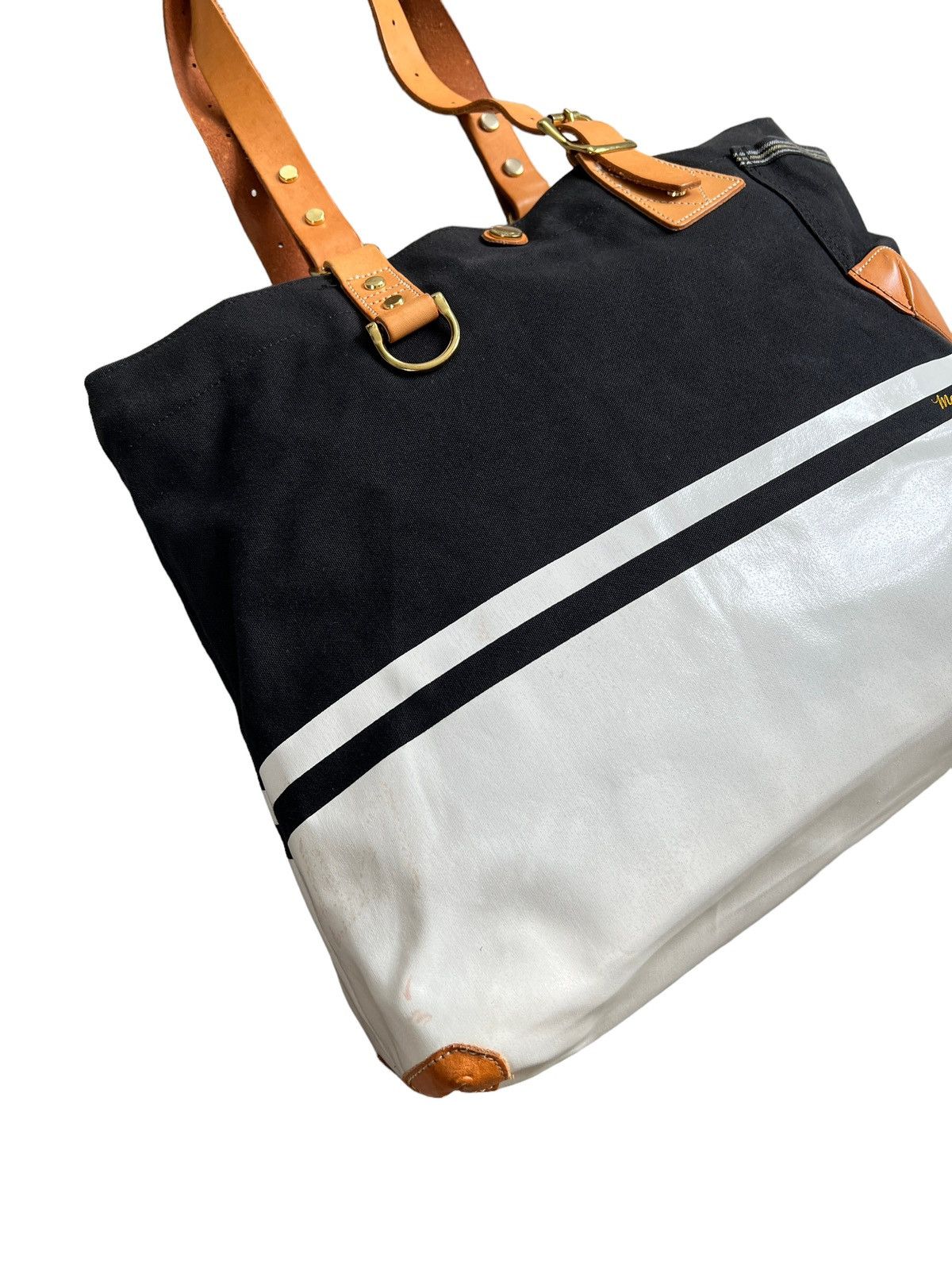 Japanese Brand × MasterPiece × Porter Masterpiece 🇯🇵 Master Tex Canvas Zipper Tote/ Hand Carry Bag Size ONE SIZE - 7 Thumbnail