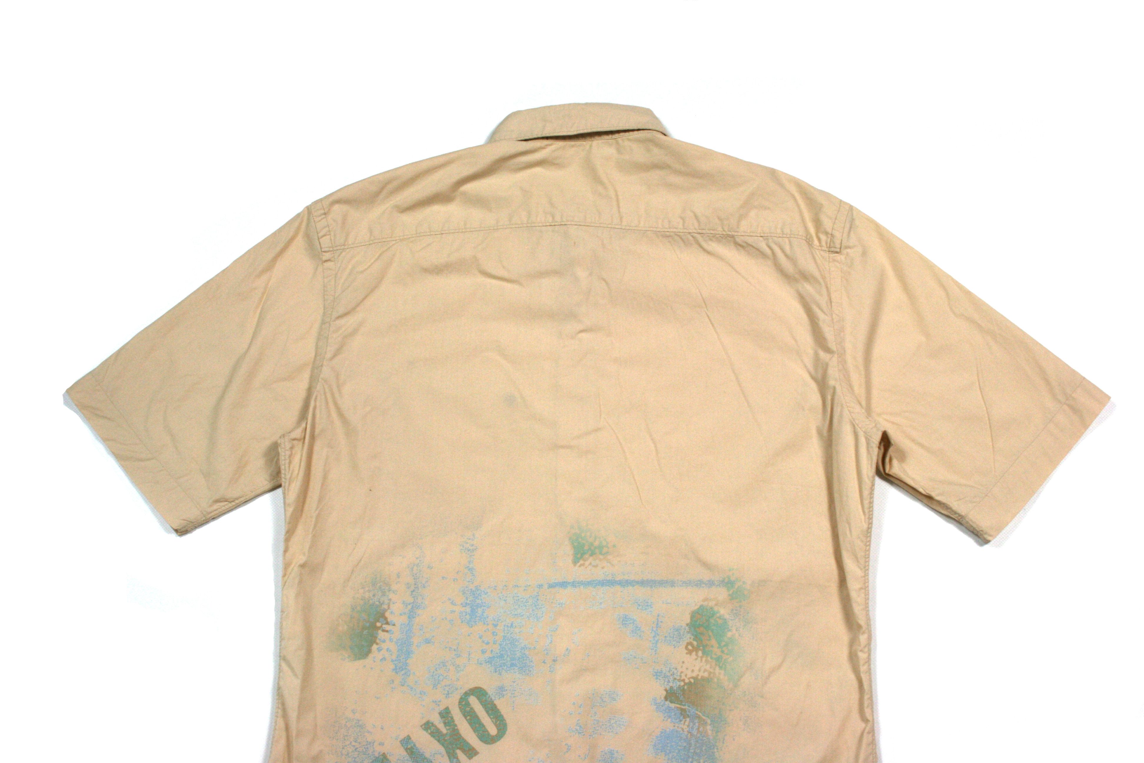 Marithe + Francois Girbaud 00S Oxydat Logo Fisherman Shortsleeve Shirt Vintage Size US M / EU 48-50 / 2 - 5 Thumbnail