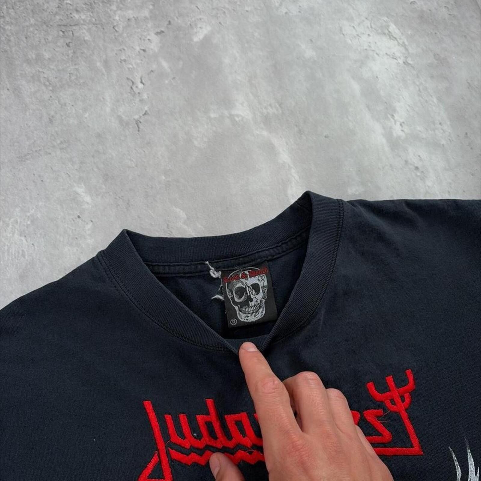 Other Vintage Judas Priest Rock & Death Distressed Band T-Shirt Size US L / EU 52-54 / 3 - 5 Thumbnail
