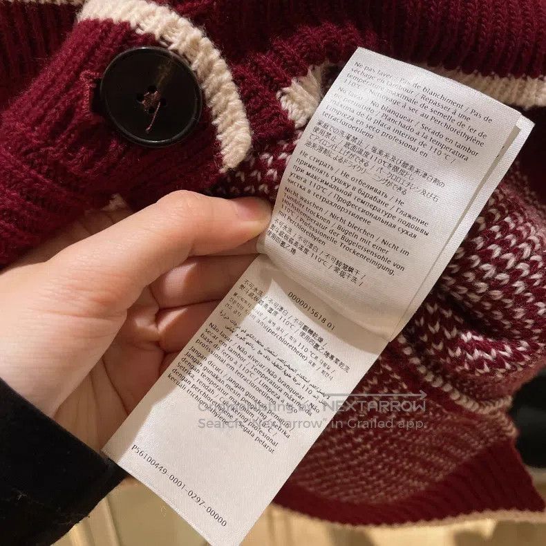 Valentino Valentino V-letter knit loose silhouette cardigan Size XS / US 0-2 / IT 36-38 - 9 Thumbnail