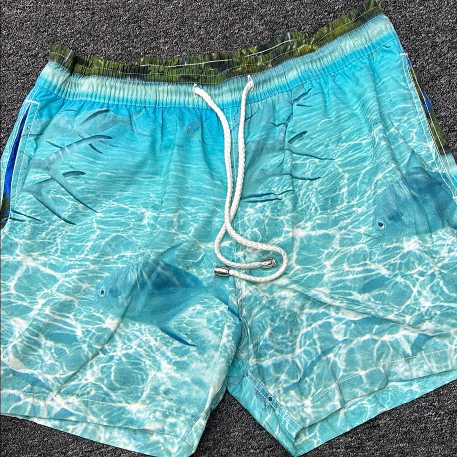 Other NWT Van Laack Men's Oceanic Blue Swim Trunks Size M Size US 32 / EU 48 - 1 Thumbnail