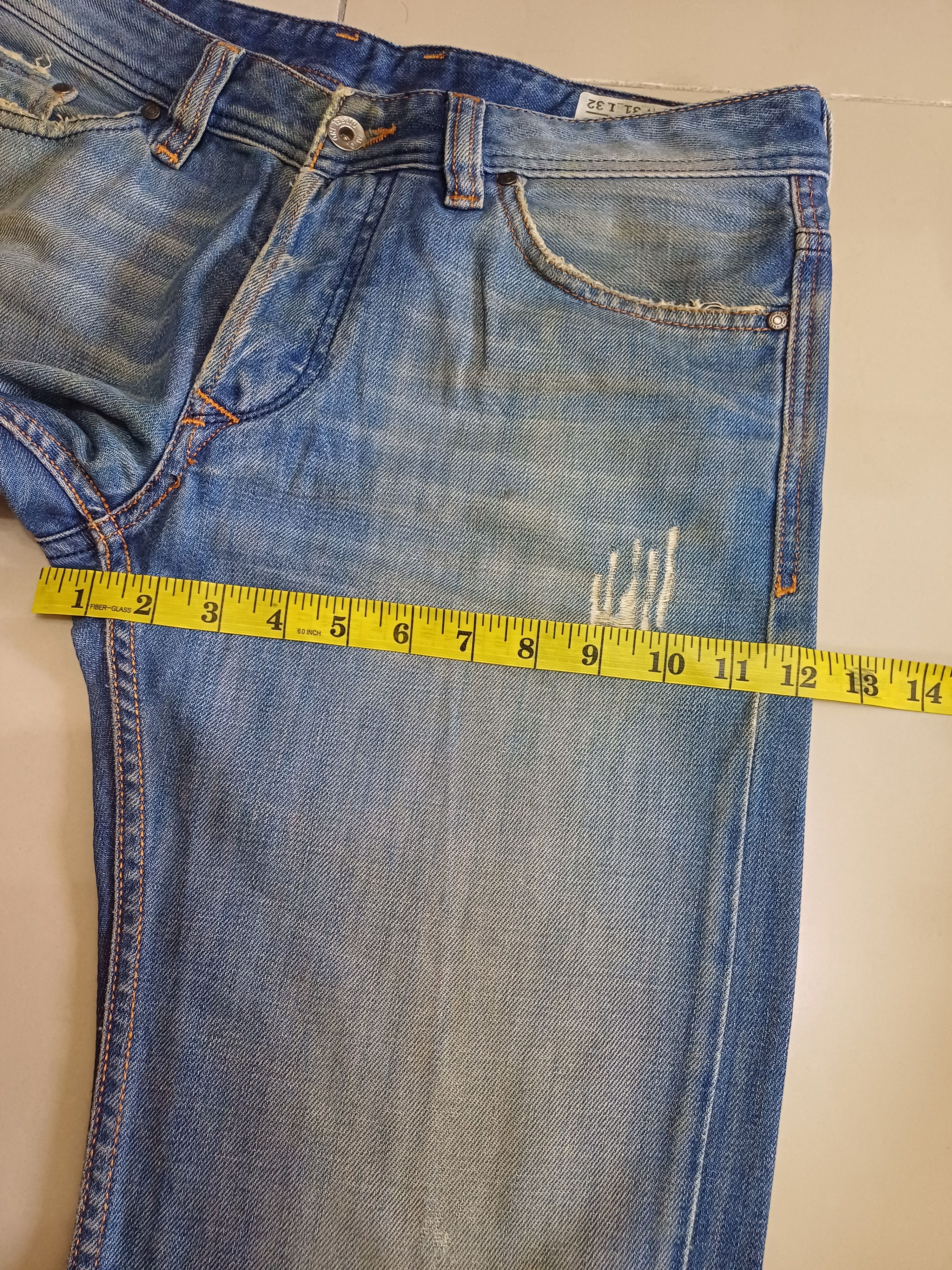 Designer × Seditionaries Diesel jeans, distressed & faded colour design Size US 31 - 20 Thumbnail