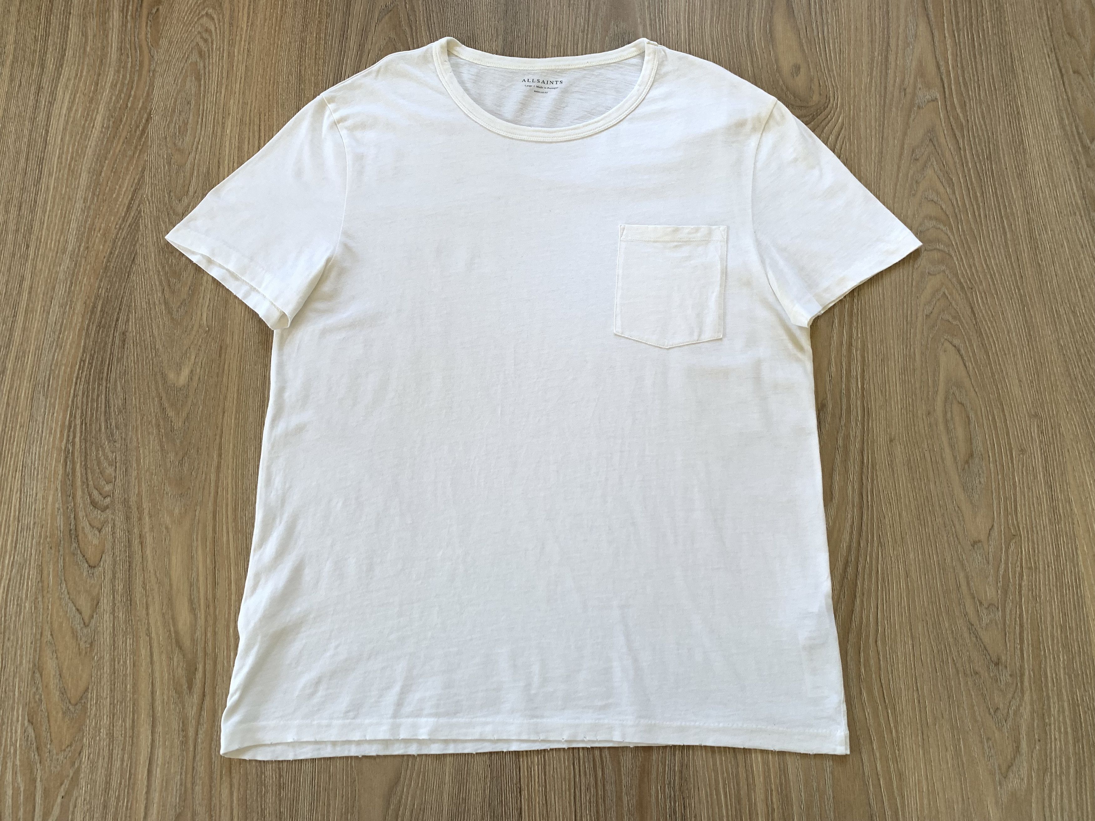 Allsaints Allsaints Regular Fit Pocket Basic Cotton T Shirt Size US L / EU 52-54 / 3 - 2 Thumbnail