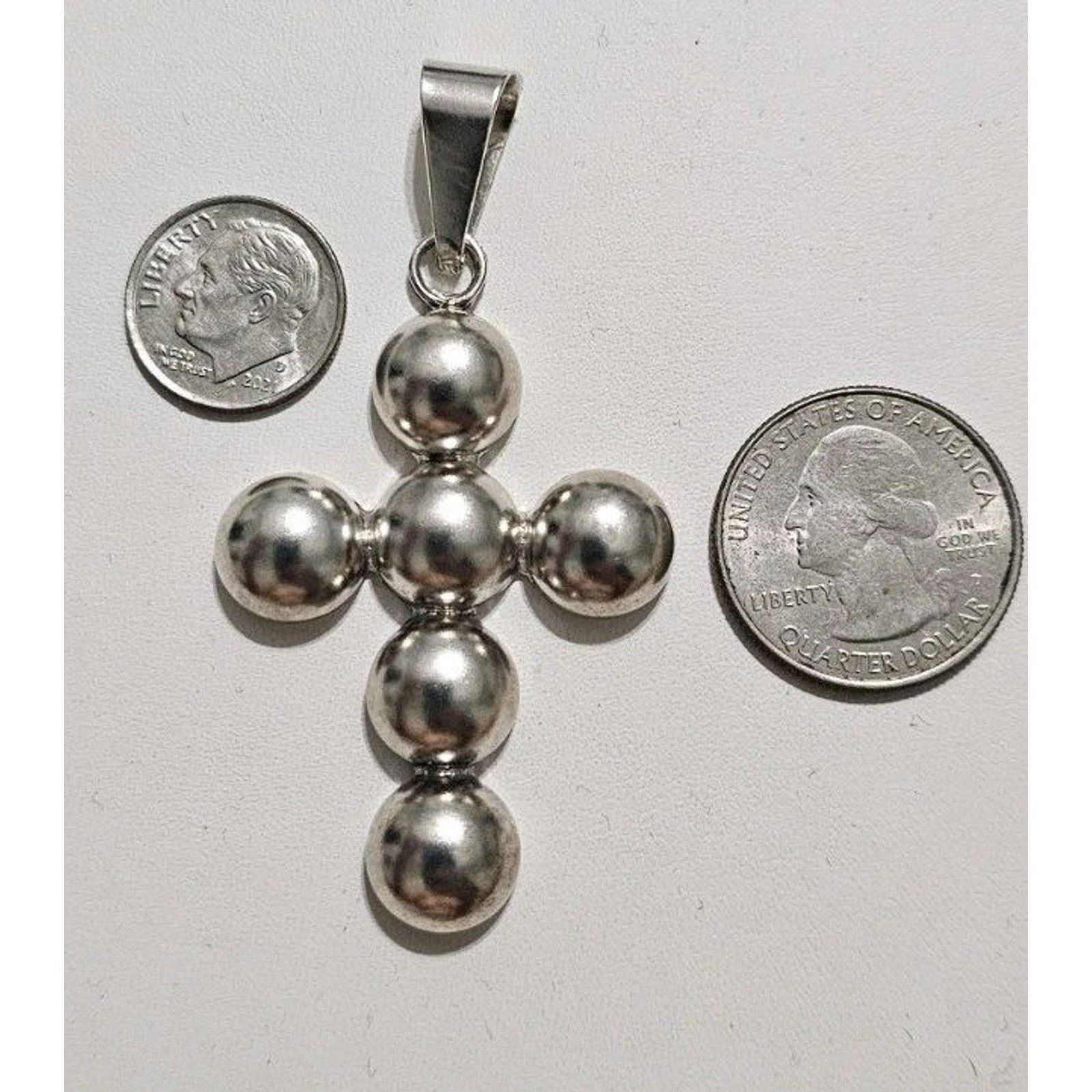 Other Chunky Sterling Silver Cross 925 Silver Cross Statement Size ONE SIZE - 4 Thumbnail