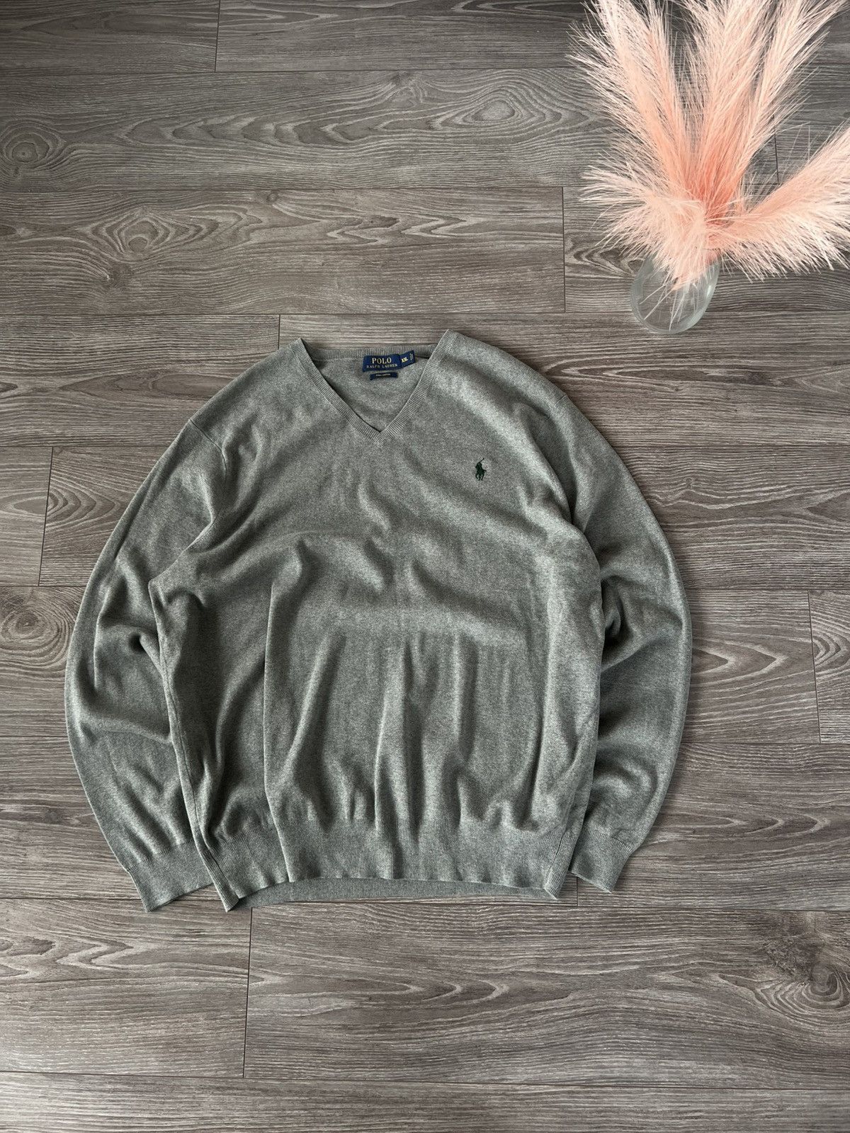 Designer × Polo Ralph Lauren ‼️Vintage Casual Polo Ralph Lauren RRL V Neck Knit Sweater‼️ Size US XXL / EU 58 / 5 - 3 Thumbnail