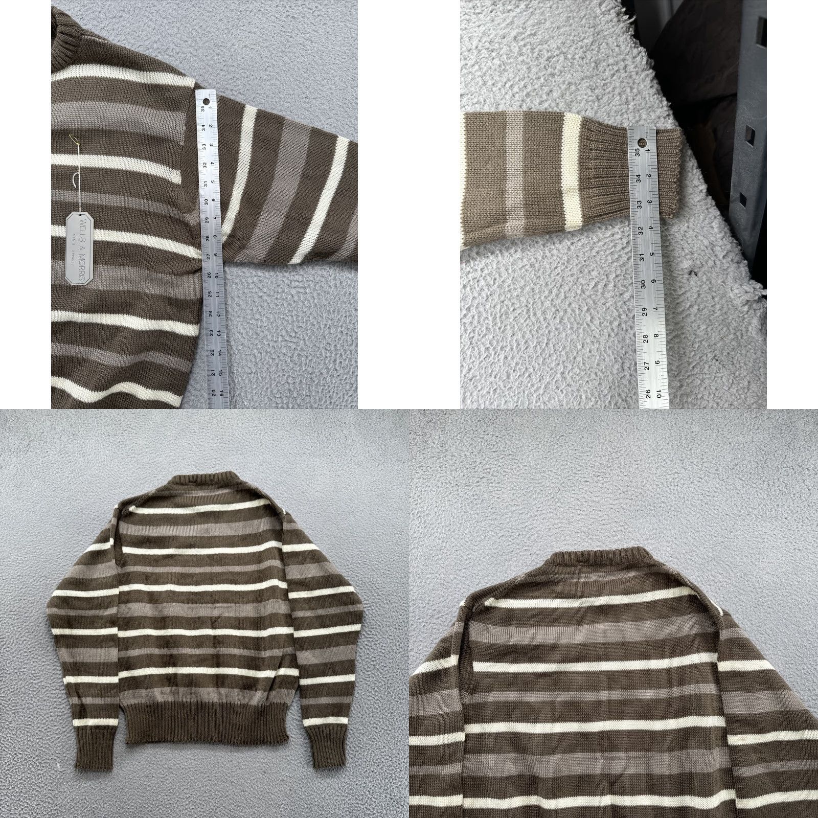 Vintage Vintage Wells & Morris Men's XL Striped Knit Pullover Sweater User: Vintage Wells & Morris Men's XL Striped Knit Pullover Sweater Size US XL / EU 56 / 4 - 8 Thumbnail