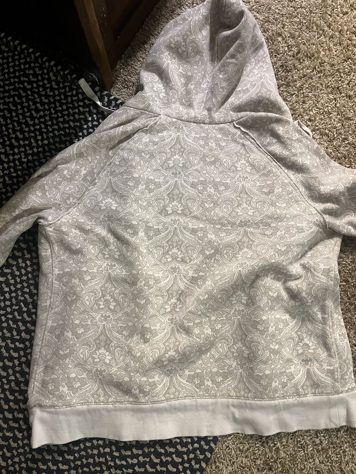 Merona × Vintage Cream Japanese print hoodie Size US S / EU 44-46 / 1 - 5 Thumbnail
