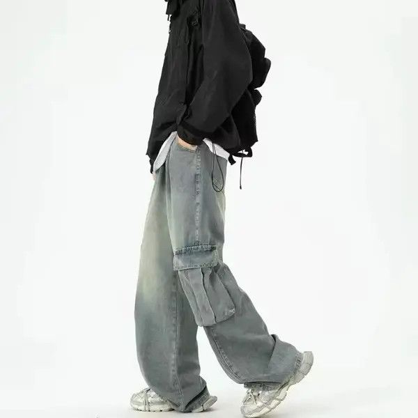Jean Miyauchi x Mirei Wide Leg Denim Cargo Pant Size US 31 - 1 Thumbnail