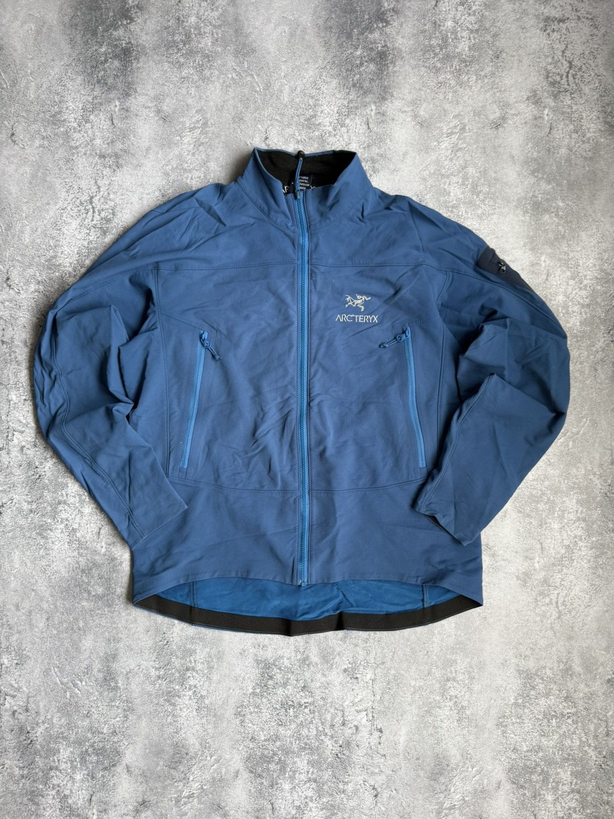 Arc'teryx × Vintage Vintage Arc’Teryx blue Soft-Shell Outdoor Jacket Size US L / EU 52-54 / 3 - 1 Thumbnail