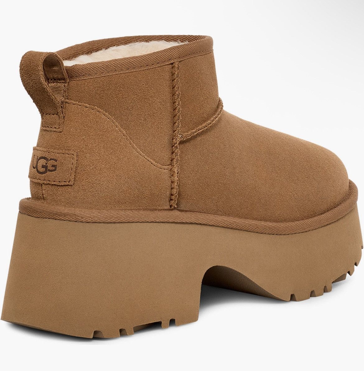 Ugg UGG Classic Ultra Mini New Heights Platform Boot Chestnut Size US 8 / IT 38 - 2 Thumbnail