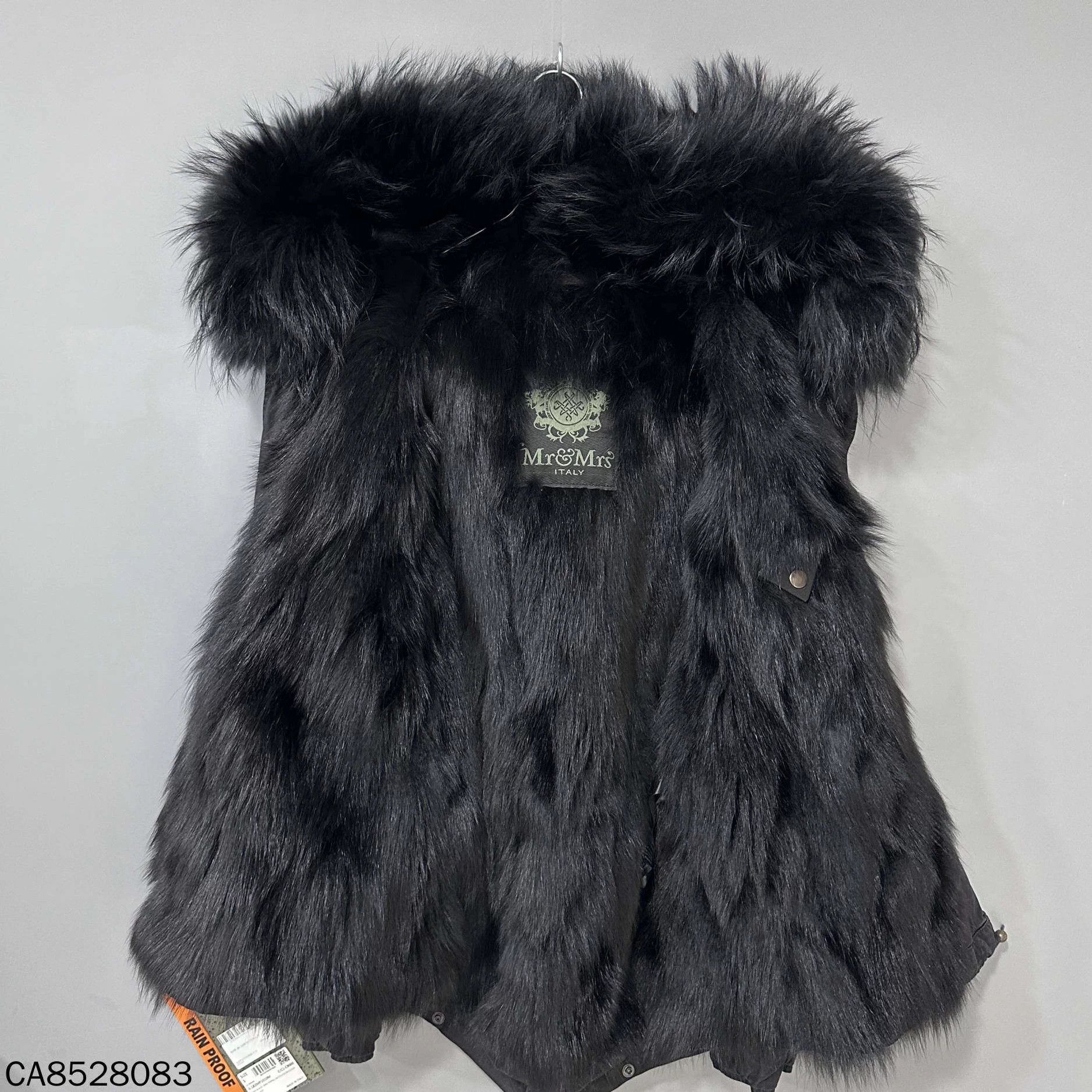 MR & MRS ITALY Mr & Mrs black full fur coat S Size S / US 4 / IT 40 - 4 Thumbnail