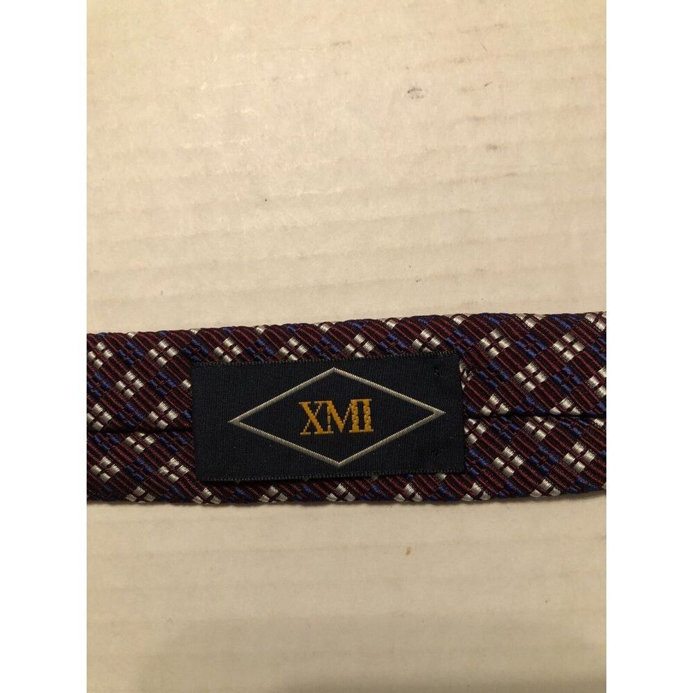 XMI Platinum xmi platinum men's new dark purple silk tie 3 3/4" X 59" Size ONE SIZE - 3 Thumbnail