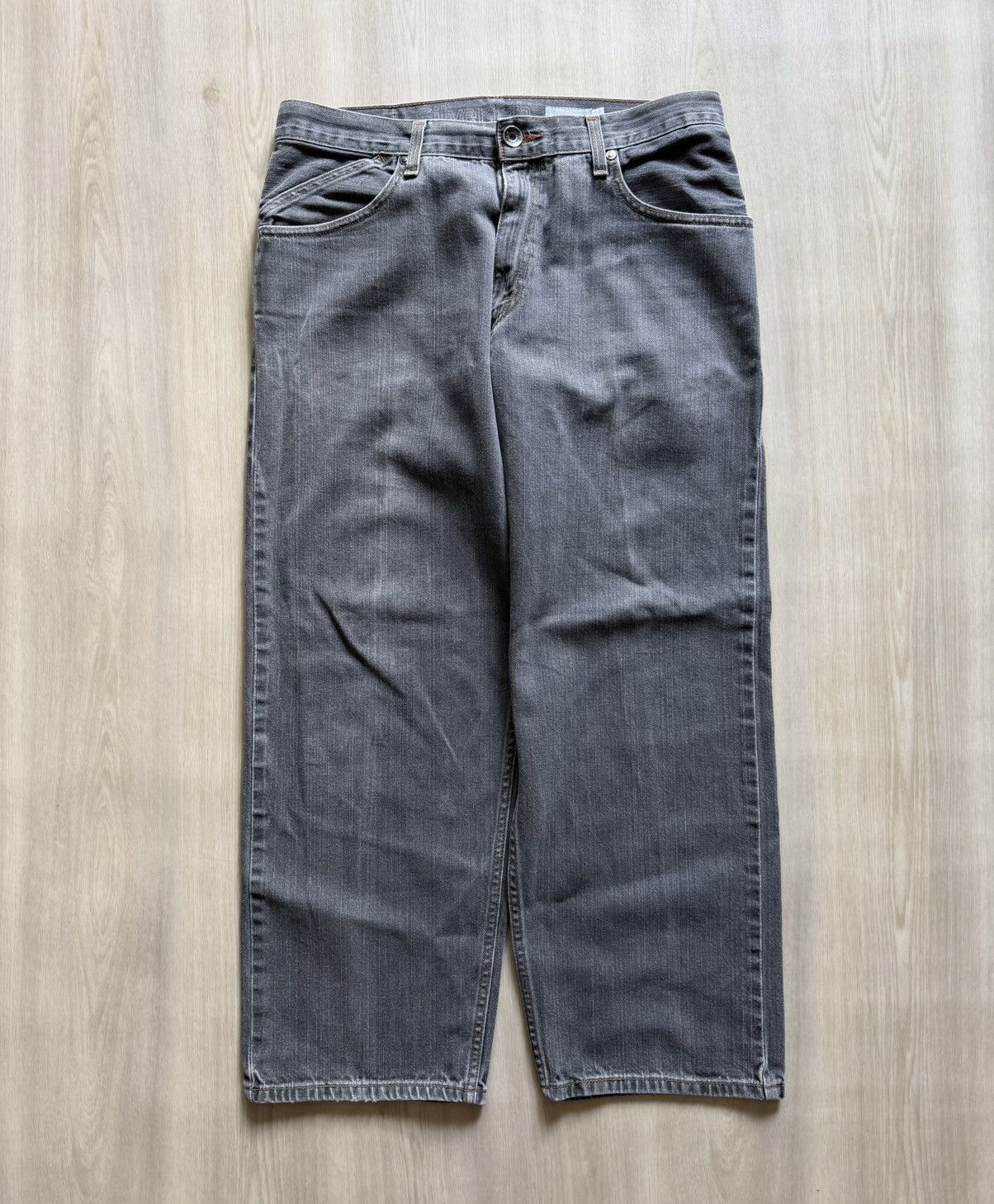 Levi's Vintage Y2K Levis Silvertab Faded Black Baggy Denim Sz 34 Size US 34 / EU 50 - 5 Thumbnail