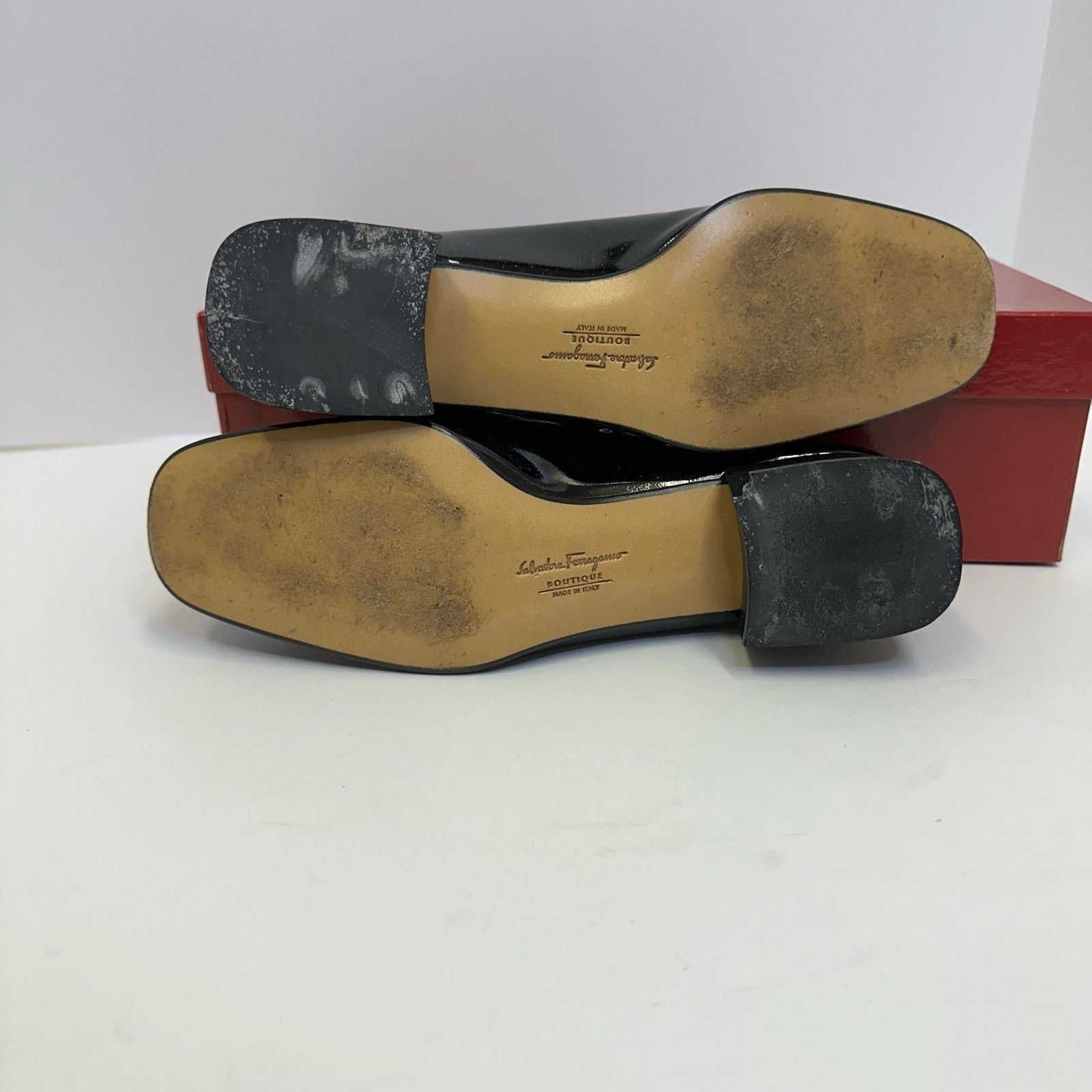 Salvatore Ferragamo Vintage Salvatore Ferragamo Boutique Black Loafers SZ 5.5 C Size US 5.5 / IT 35.5 - 5 Thumbnail