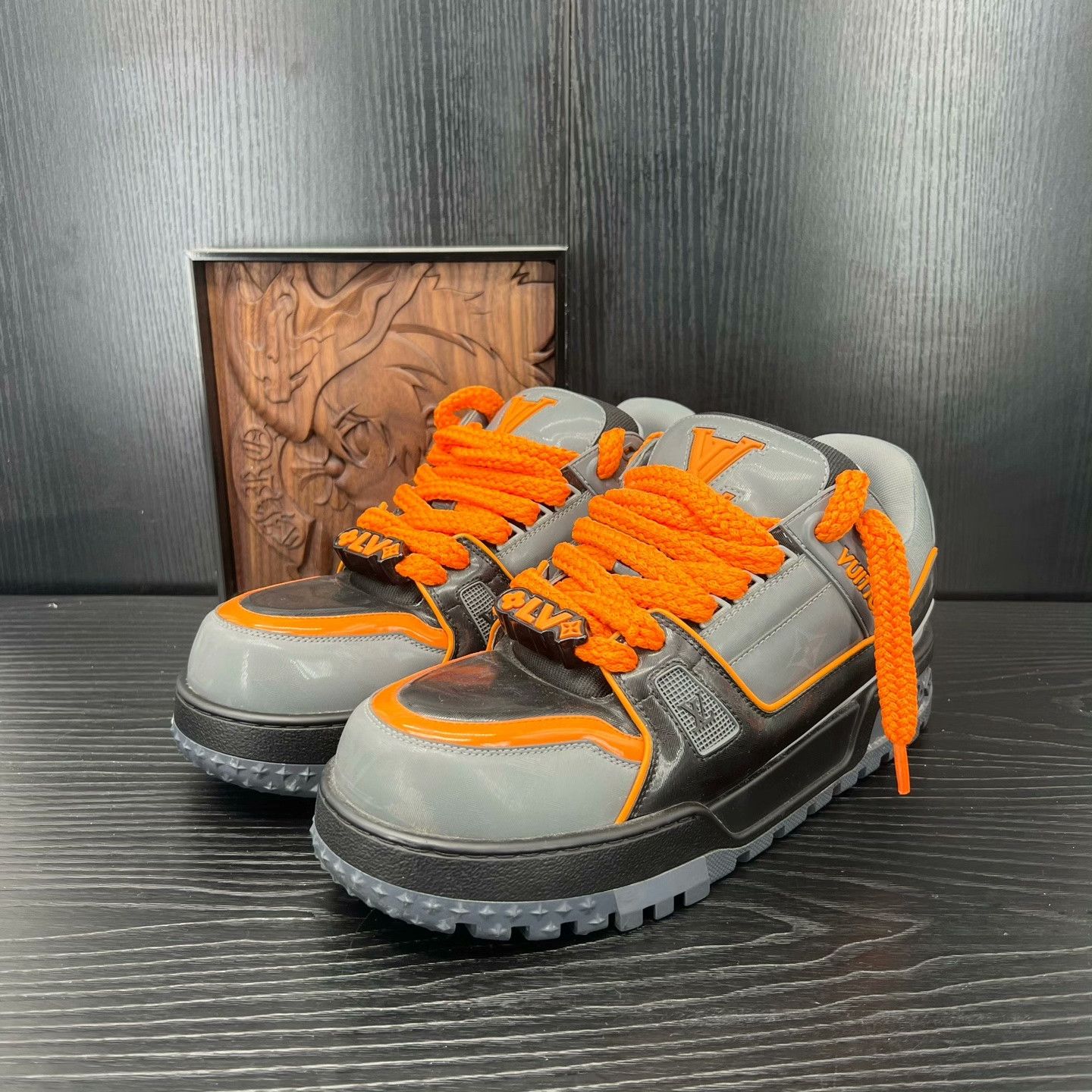 Louis Vuitton Louis Vuitton Training Orange Lowtop Sneakers 43 Men Size US 10 / EU 43 - 1 Thumbnail