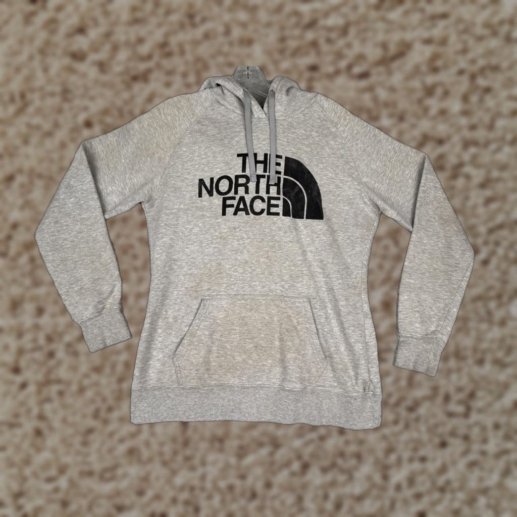 The North Face The North Face Hoodie Womens M Gray Pullover Logo Fleece Sweatshirt STains Size M / US 6-8 / IT 42-44 - 1 Thumbnail