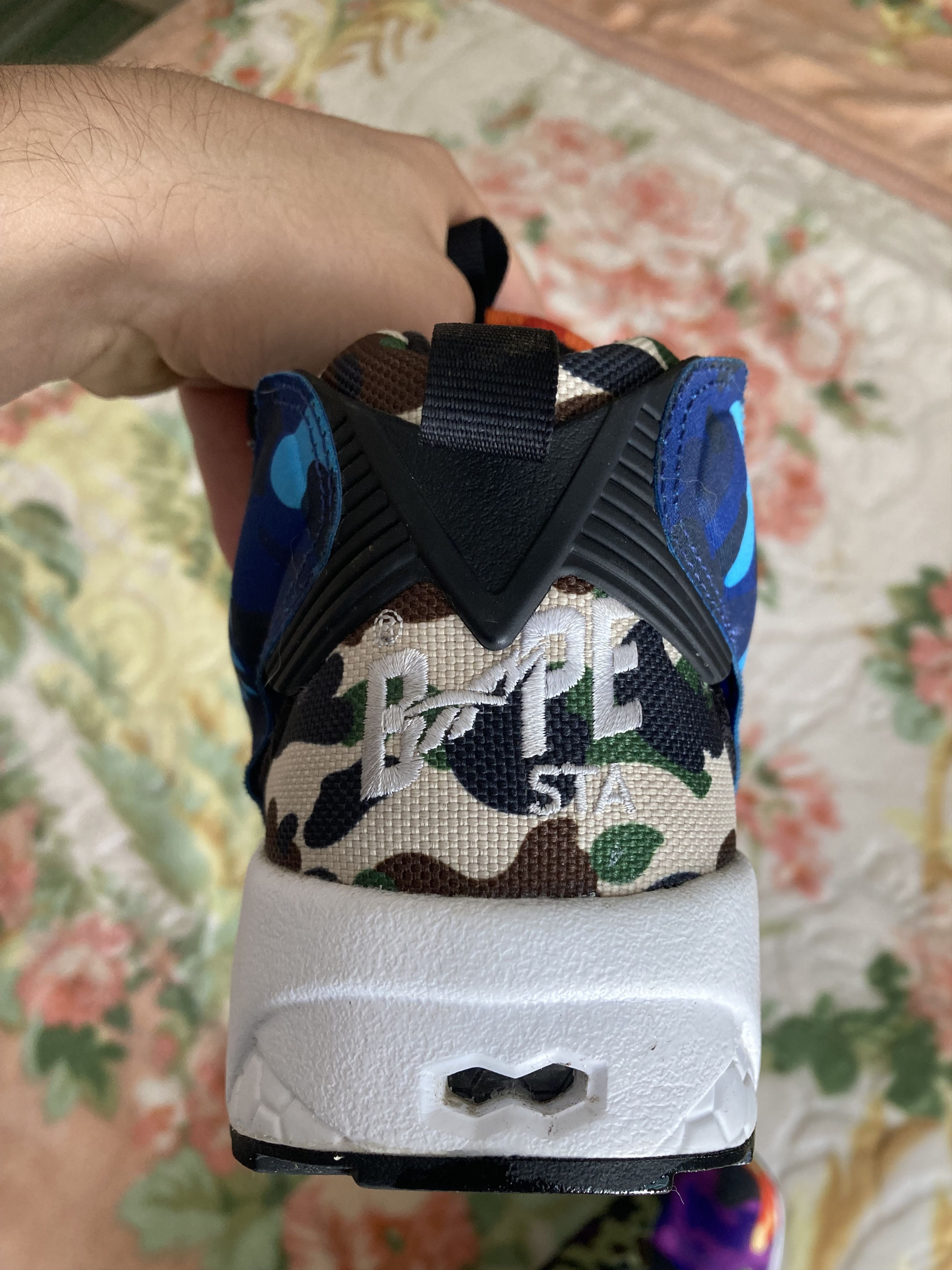 Nigo Bathing Ape Reebok Instapump Fury: Multicolor Camo Size US 10.5 / EU 43-44 - 8 Thumbnail