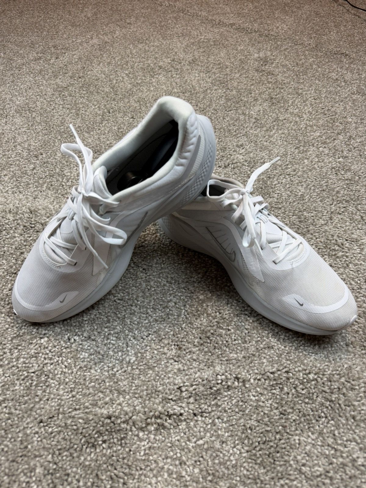 Nike Nike Quest 5 Road Running Shoes — White/Pure Platinum Size US 11 / EU 44 - 3 Thumbnail
