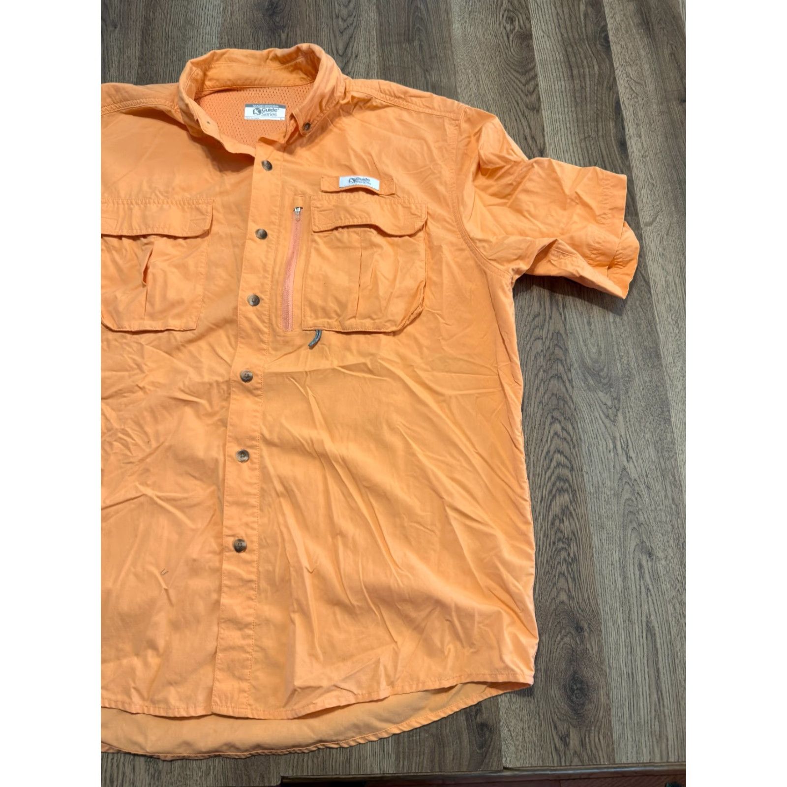 Vintage Gander Mountain Guide Series Shirt Men's Large Orange Short-Sleeve Button-Up Shirt Size US L / EU 52-54 / 3 - 4 Thumbnail