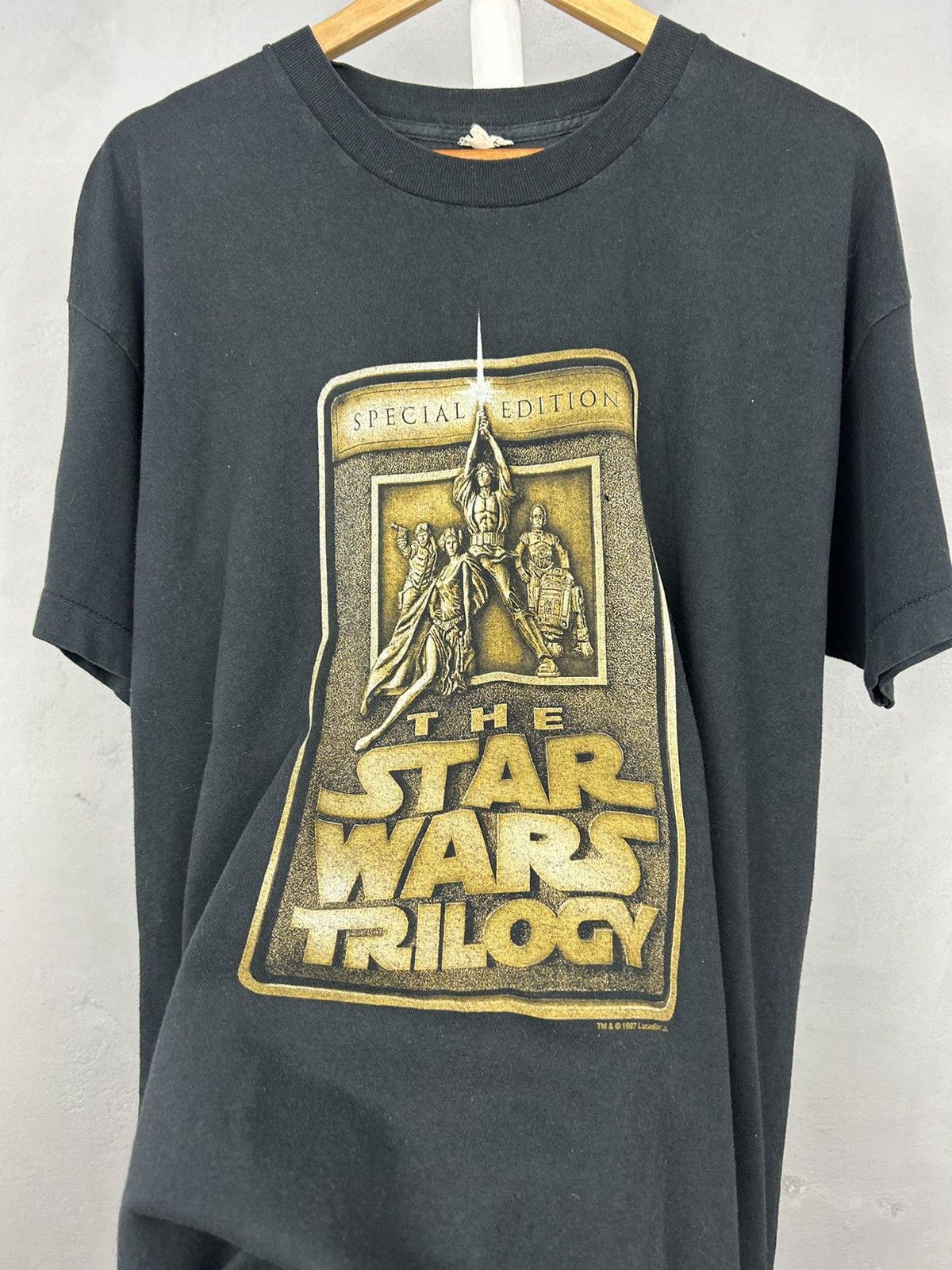 Star Wars Vintage 1997 Star Wars Special Edition Black Graphic T-Shirt Size US XL / EU 56 / 4 - 3 Thumbnail