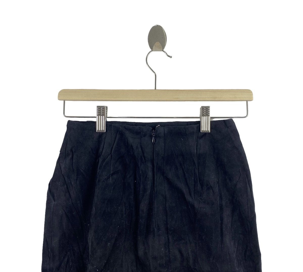 Katharine Hamnett London KATHARINE HAMNETT LONDON English Designer Black Midi Skirt Size 24" / US 00 / IT 34 - 4 Thumbnail