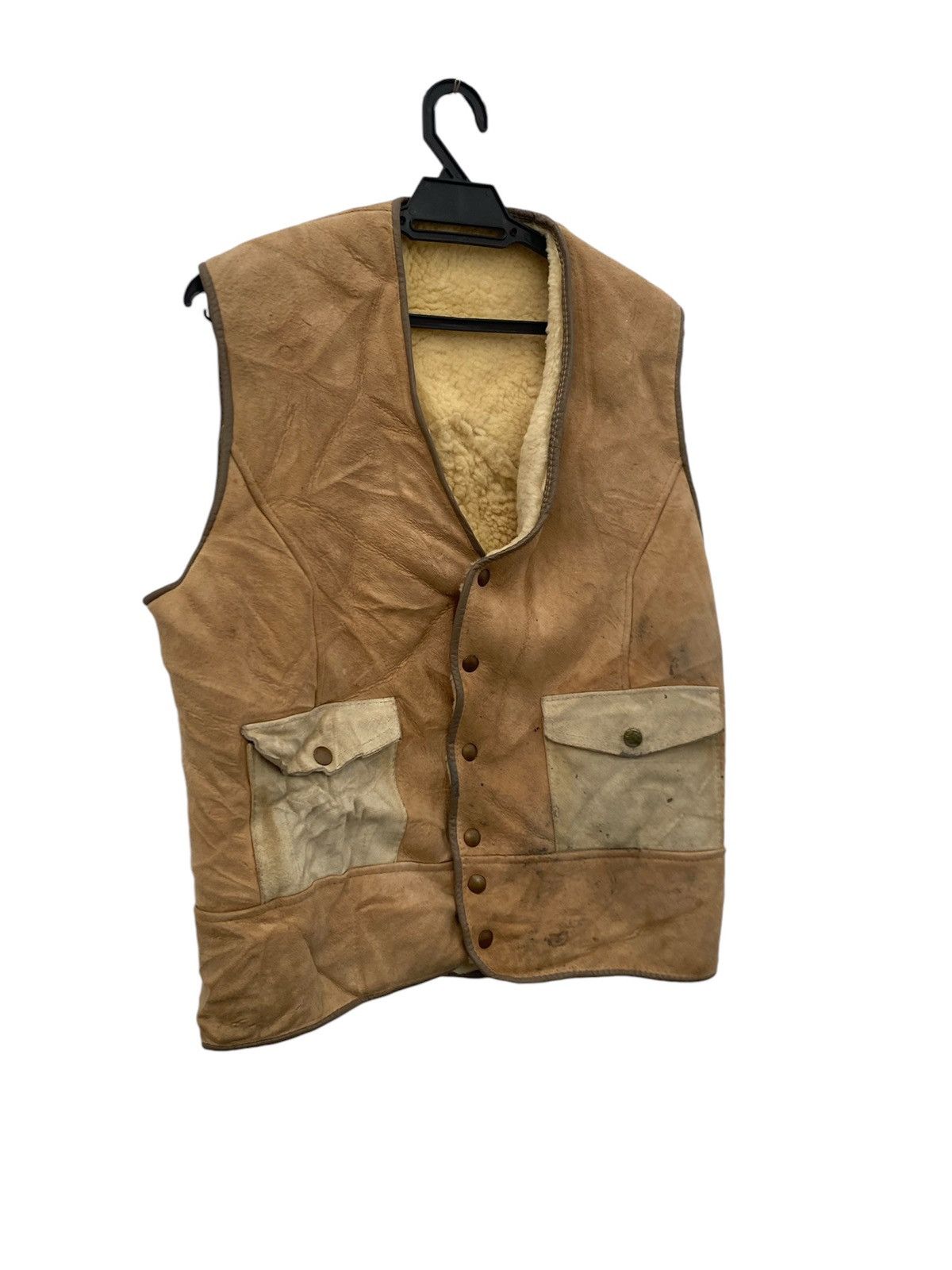 Other 🔥Vintage Luca Production Model B3 Sleeveless Leather Crazy🔥 Size US S / EU 44-46 / 1 - 2 Thumbnail