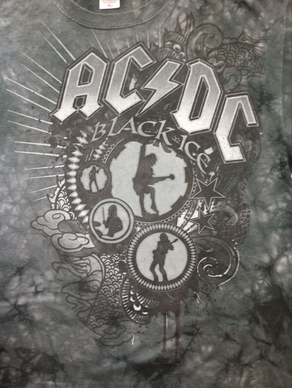AC/DC × Band Tees × Liquid Blue Liquid Blue Black Shadow AC/DC Black Ice Tie-Dye T-Shirt Size US XL / EU 56 / 4 - 6 Thumbnail