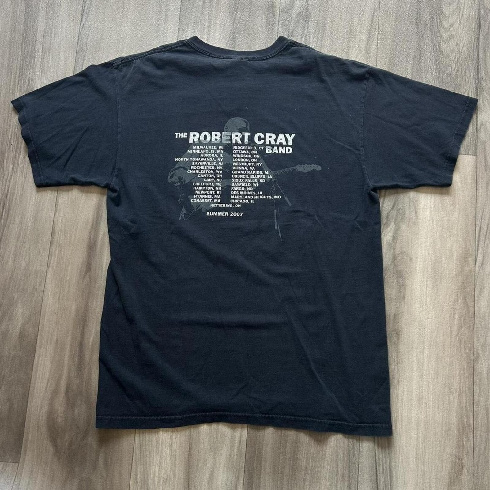 Anvil Vintage y2k The Robert Cray Band size L Black tour t shirt Size US L / EU 52-54 / 3 - 2 Thumbnail