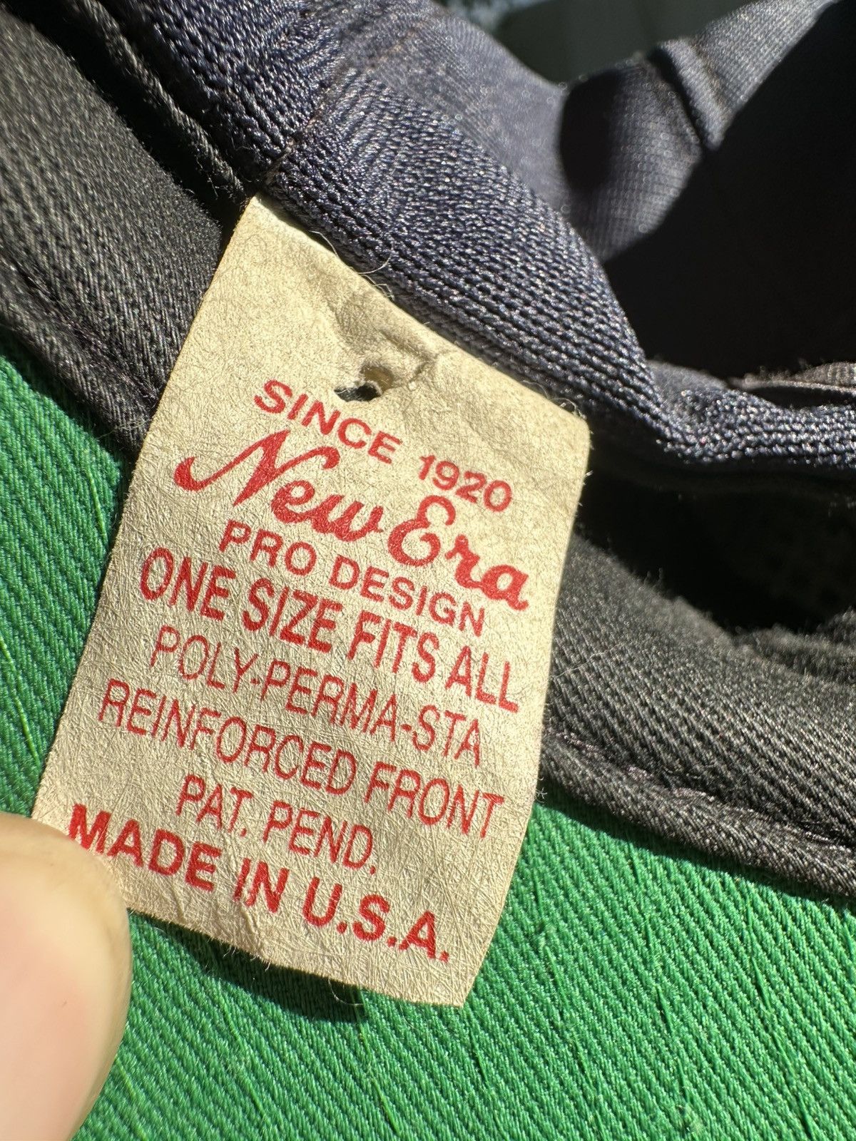 Other Vintage New Era Navy Snap Back Size ONE SIZE - 2 Thumbnail
