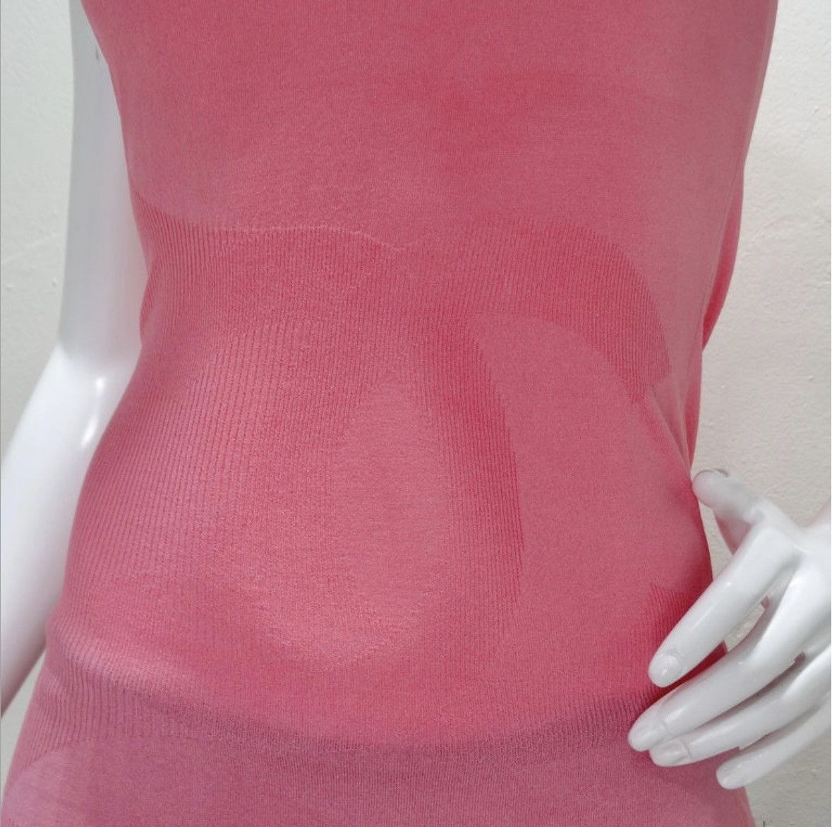 Chanel Chanel CC Pink Knit Top Size 38. Rare Tank Size L / US 10 / IT 46 - 11 Thumbnail