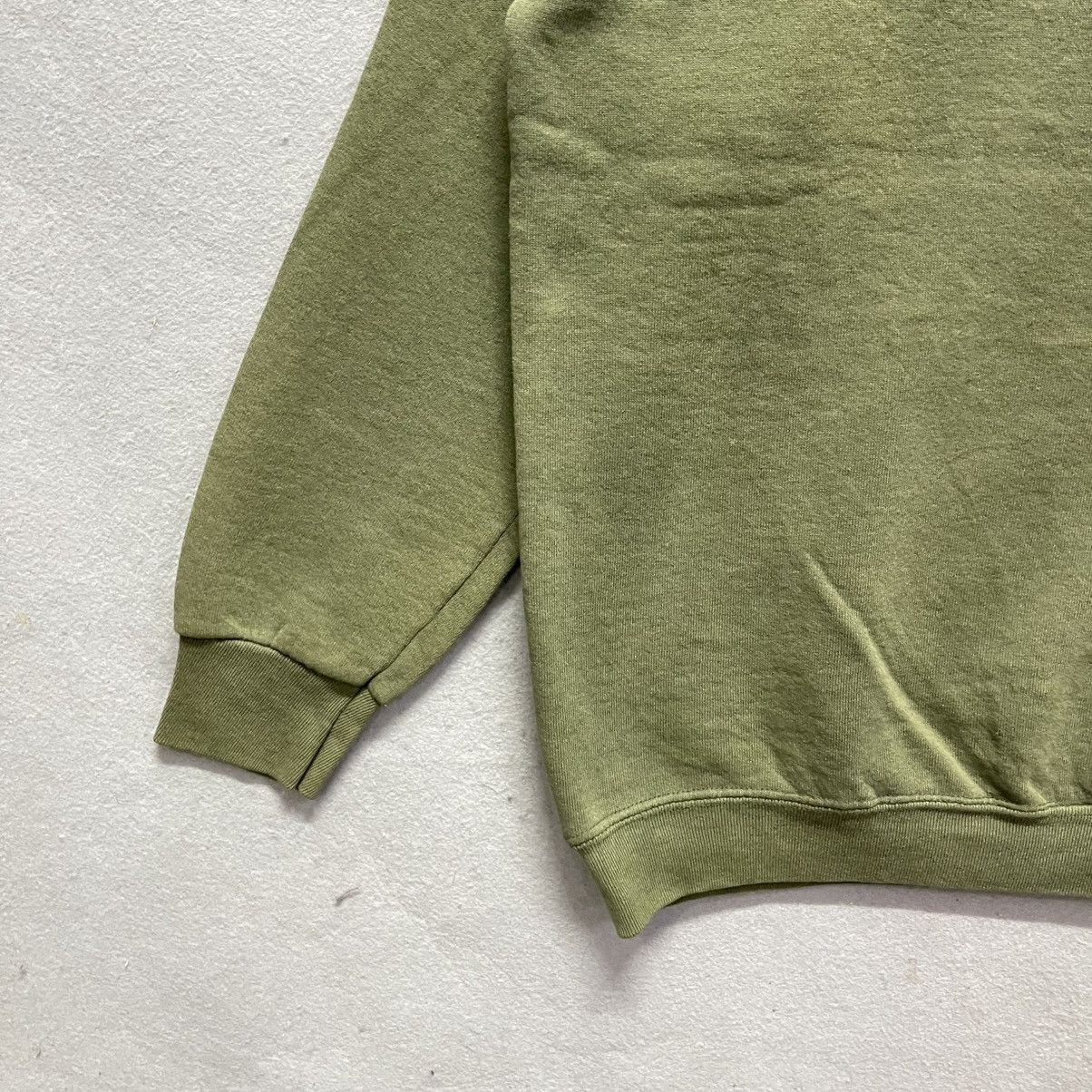 Fruit Of The Loom Vintage Fruit of the Loom BEST Blank Crewneck – Olive Green Size US M / EU 48-50 / 2 - 4 Thumbnail