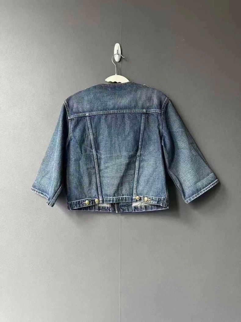 Celine Celine Gold Button Denim Jacket Size US S / EU 44-46 / 1 - 2 Thumbnail