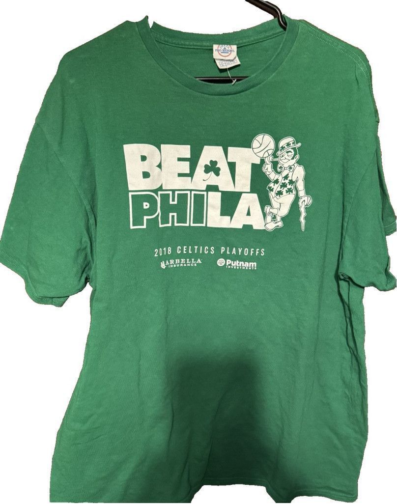 Gildan Boston Celtics Lot of Five (5) T-Shirts Men Sz XL NBA Green Size US XL / EU 56 / 4 - 14 Thumbnail