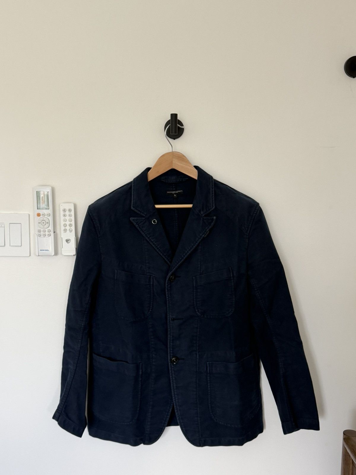 Engineered Garments Bedford Navy Moleskin L