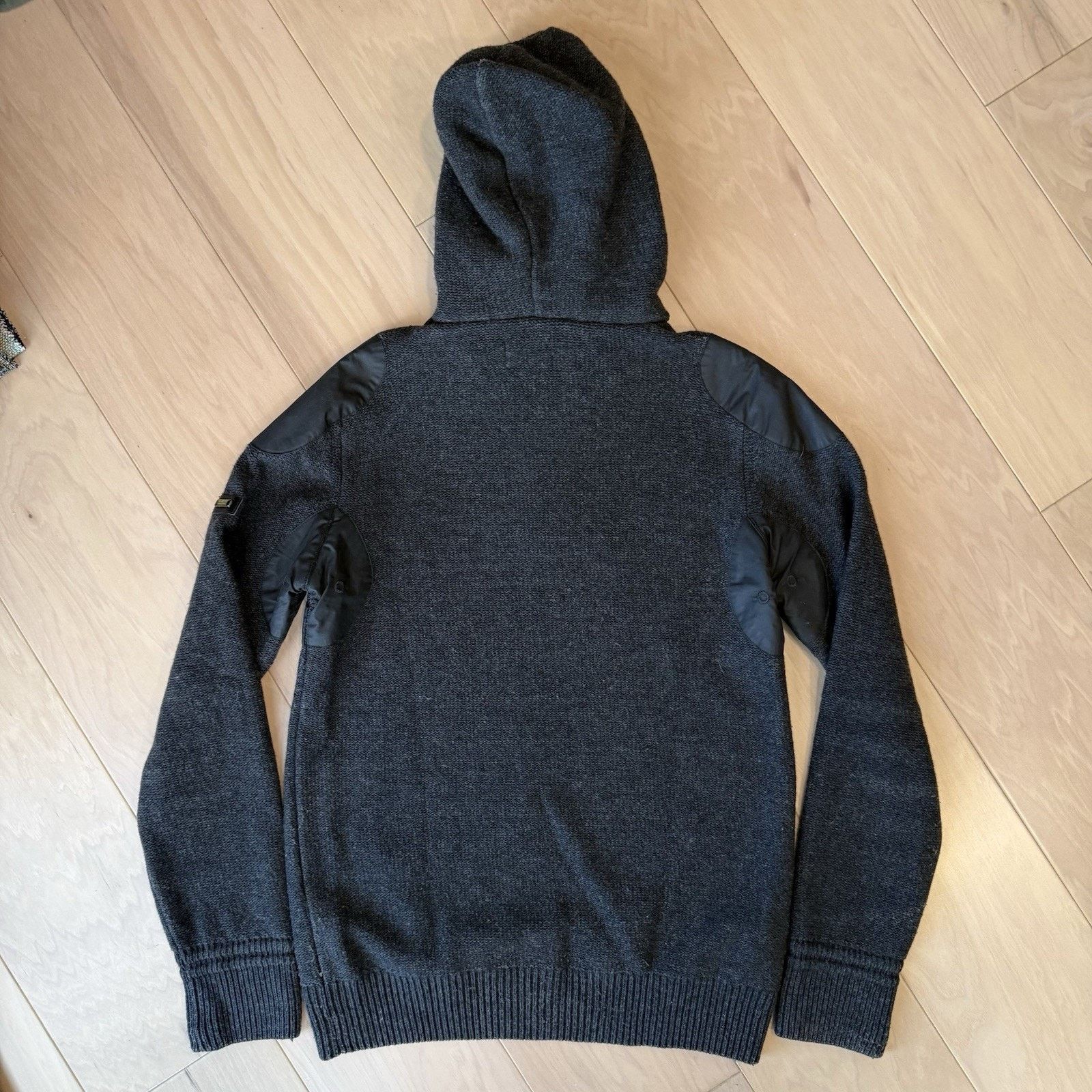 Barbour Barbour Wool Sweater Small Dark Gray Hooded Pullover Size US S / EU 44-46 / 1 - 10 Thumbnail