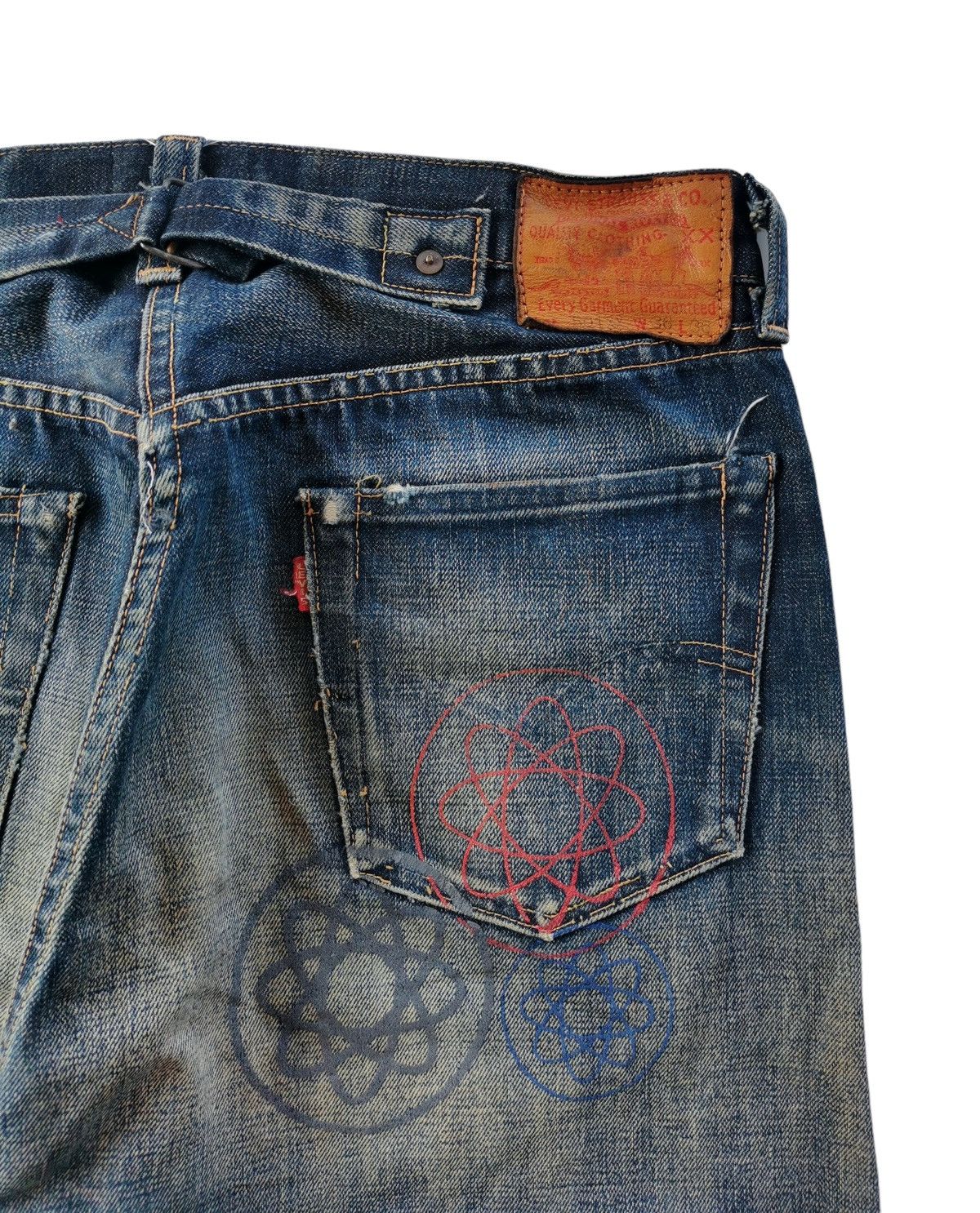 Futura × Levi's Vintage Clothing × Vintage Levis Vintage Clothing X Futura Selvedge Denim Jeans Size US 32 / EU 48 - 9 Thumbnail