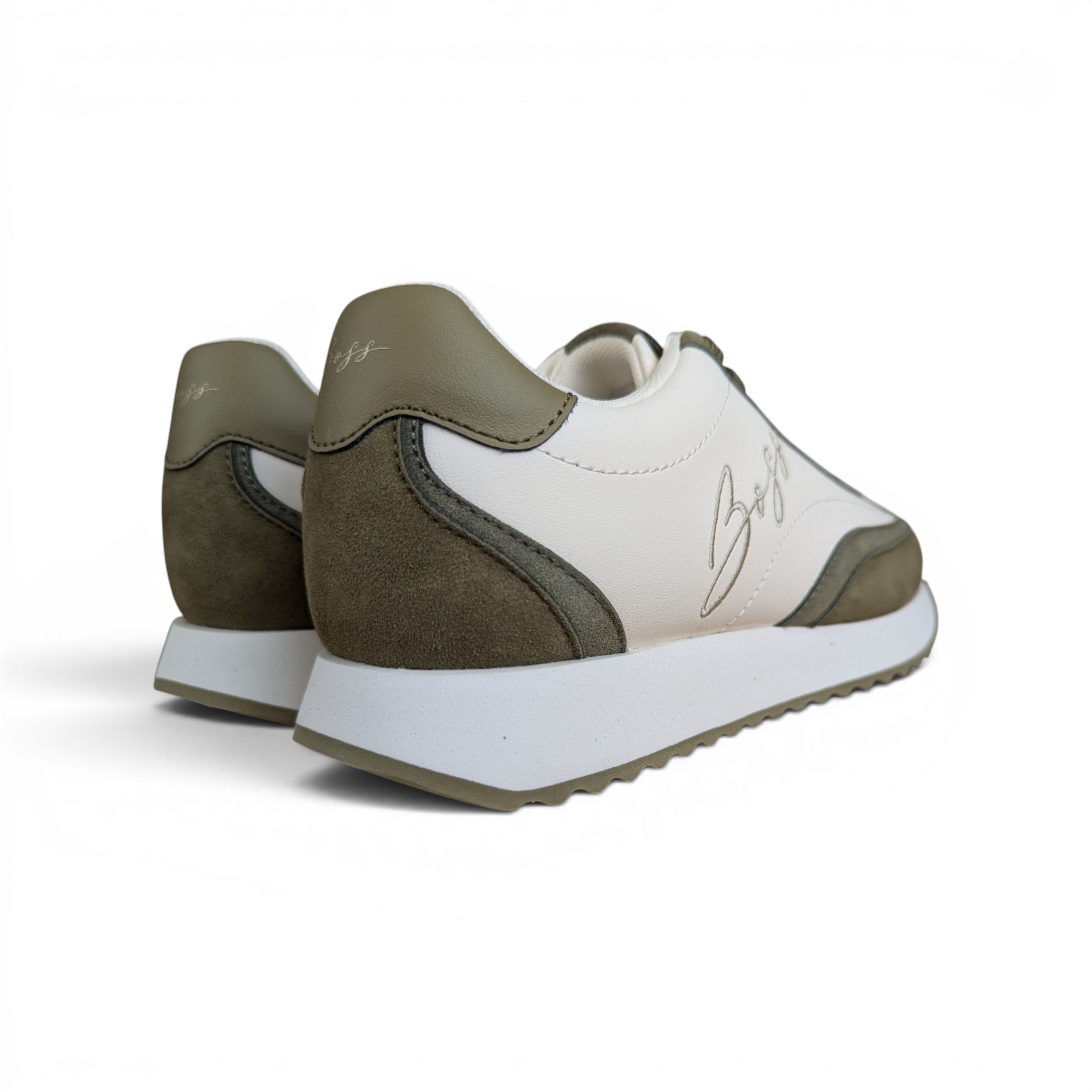 Hugo Boss HUGO BOSS WHITE KHAKI SNEAKERS Size US 7 / IT 37 - 5 Thumbnail