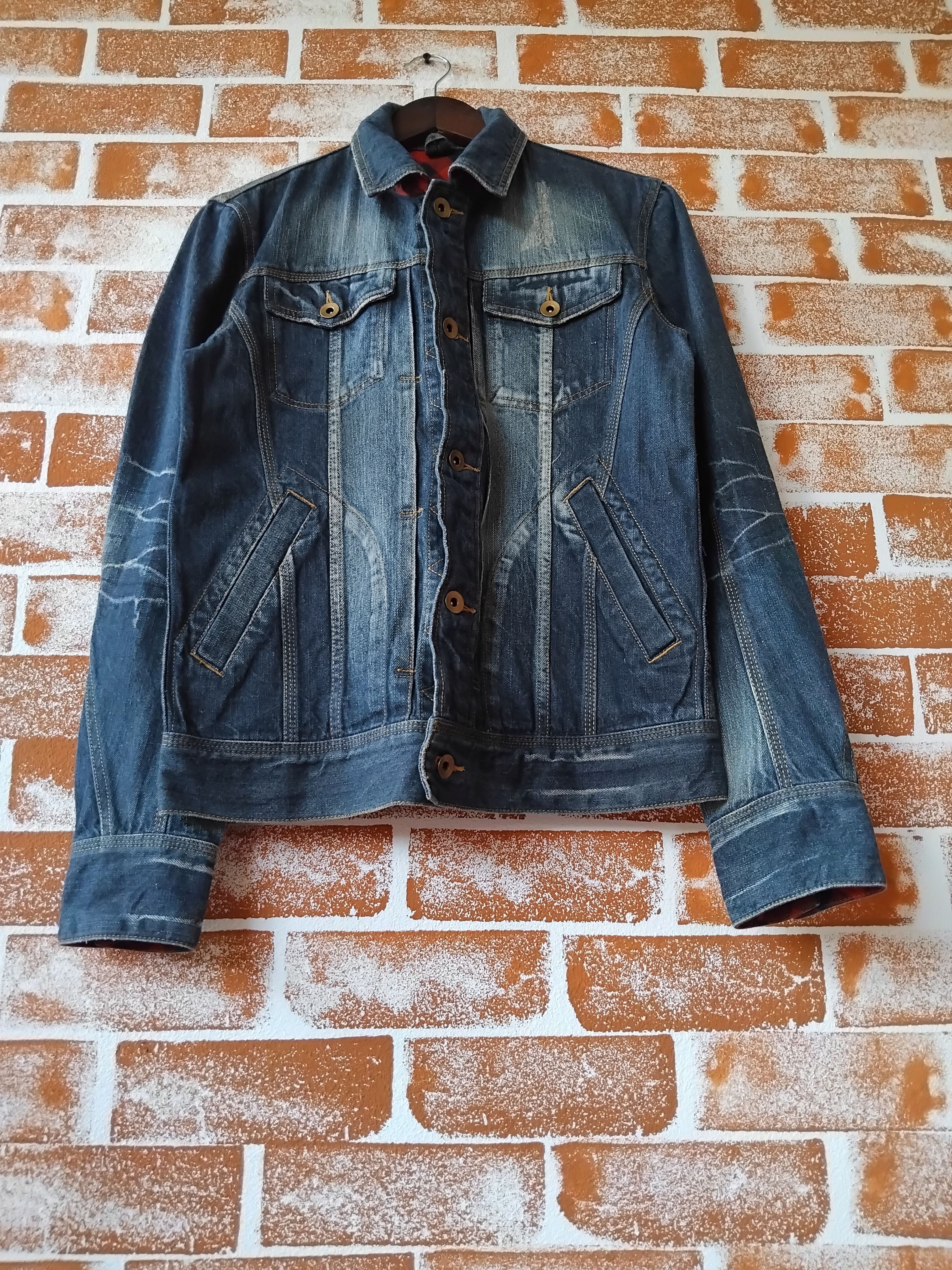 If Six Was Nine 💥Mind Blow Japanese style acid wash denim jacket Size US M / EU 48-50 / 2 - 4 Thumbnail