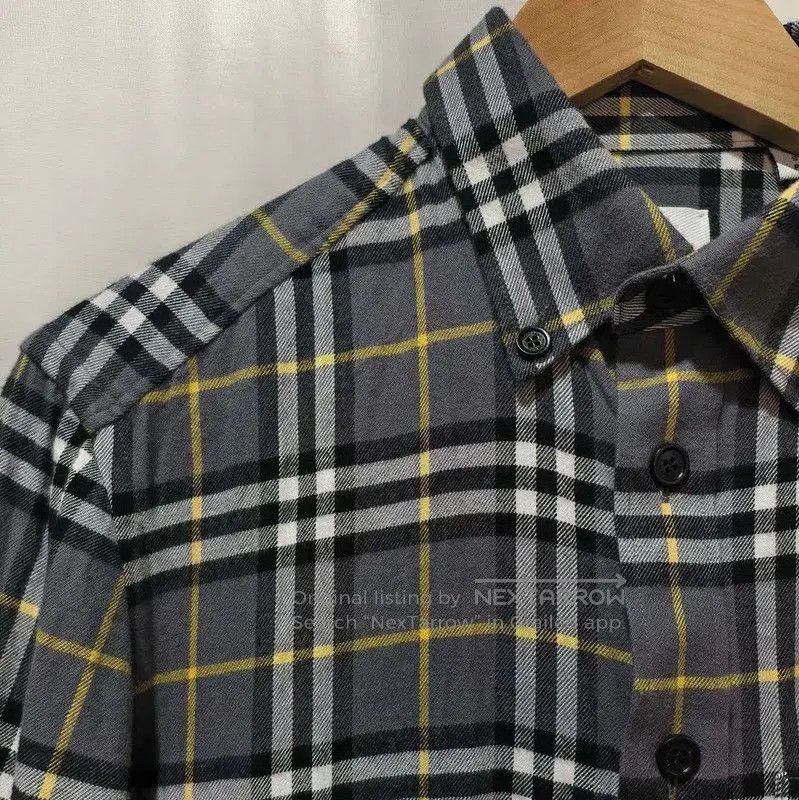 Burberry Burberry Gray Plaid Long Sleeve Shirt. Size US S / EU 44-46 / 1 - 6 Thumbnail