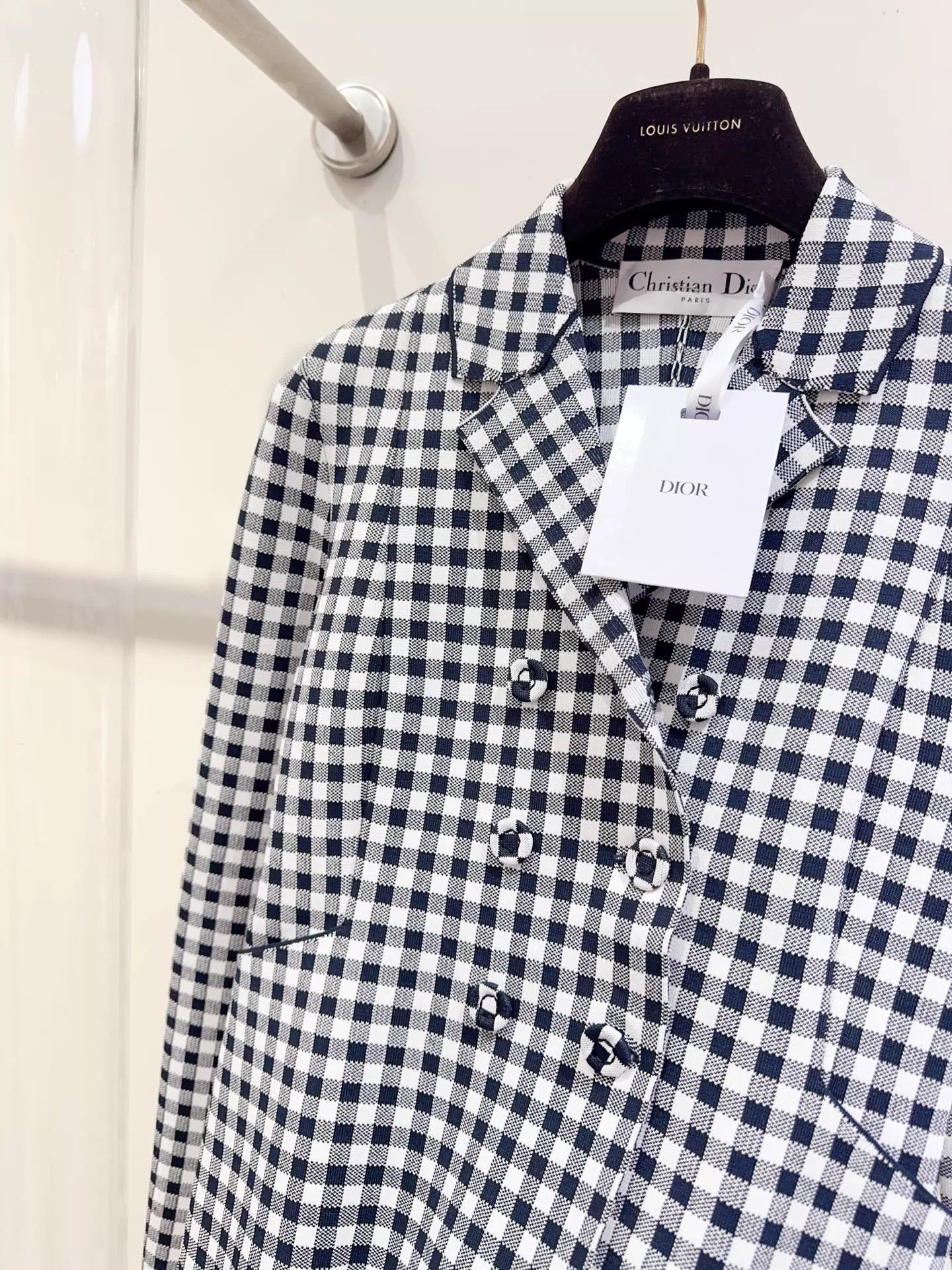 Dior Dior Double-Breasted Jacket F36 Thick Knit Stretch Size XS / US 0-2 / IT 36-38 - 2 Thumbnail