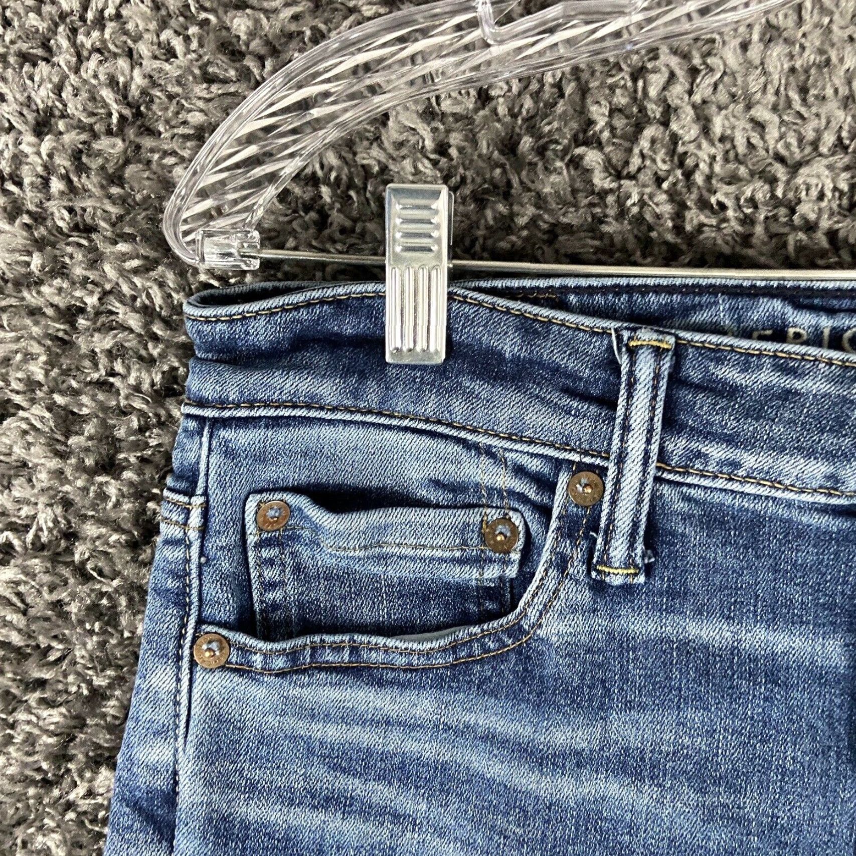 American Eagle Outfitters American Eagle Outfitters Next Level Stretch Original Straight Jeans 30x28 Blue Mens Size US 30 / EU 46 - 3 Thumbnail