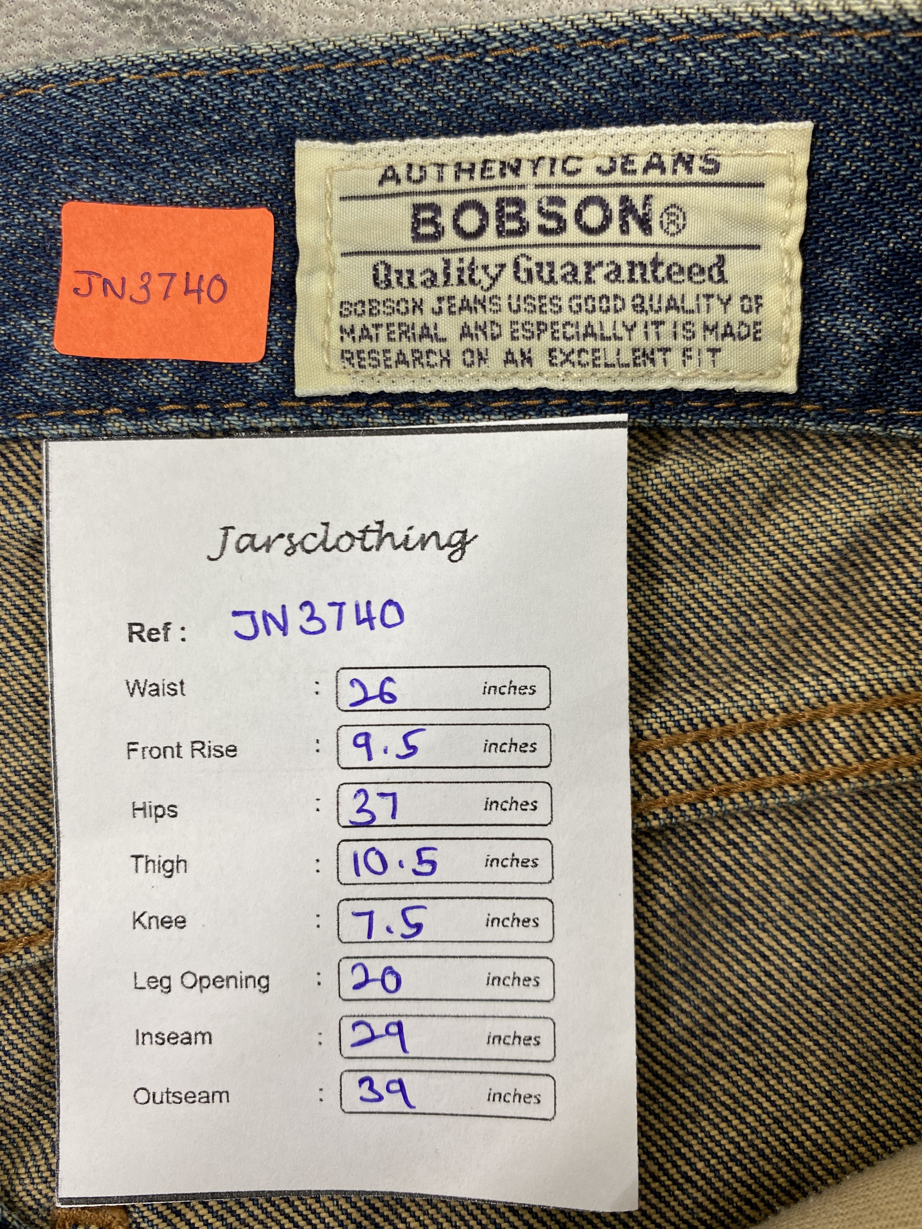 Hysteric Glamour Flare Jeans Bobson Faded Blue Denim 26x29- JN3740 Size US 26 / EU 42 - 8 Thumbnail